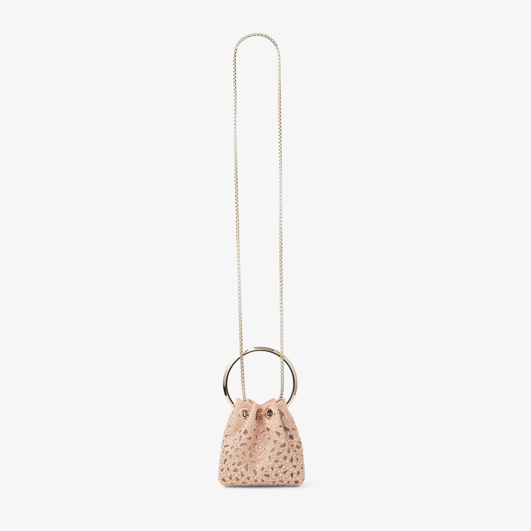 Micro Bon Bon Macaron Suede Crystal Mini Bag