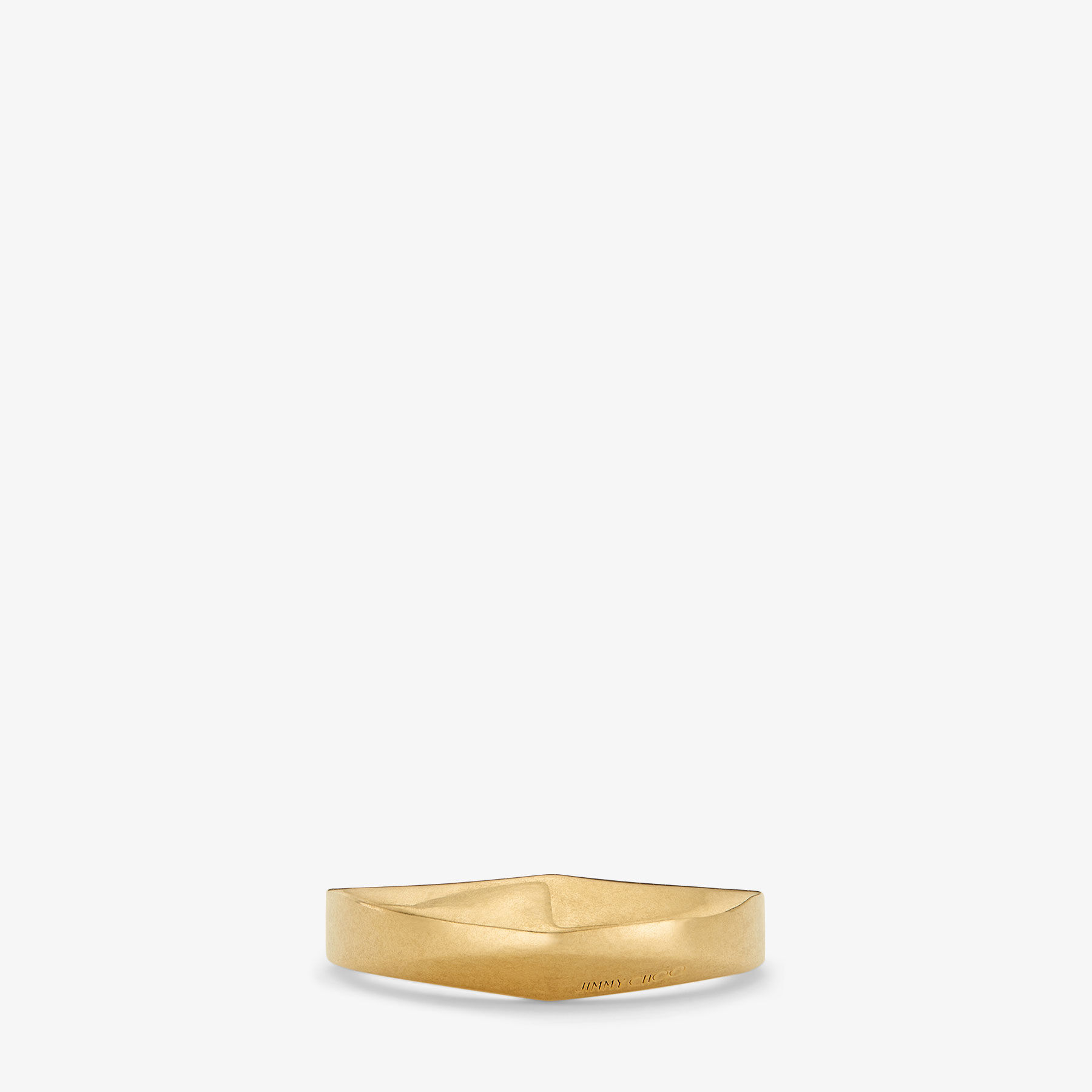 Diamond Signet Ring Gold-Finish Signet Ring