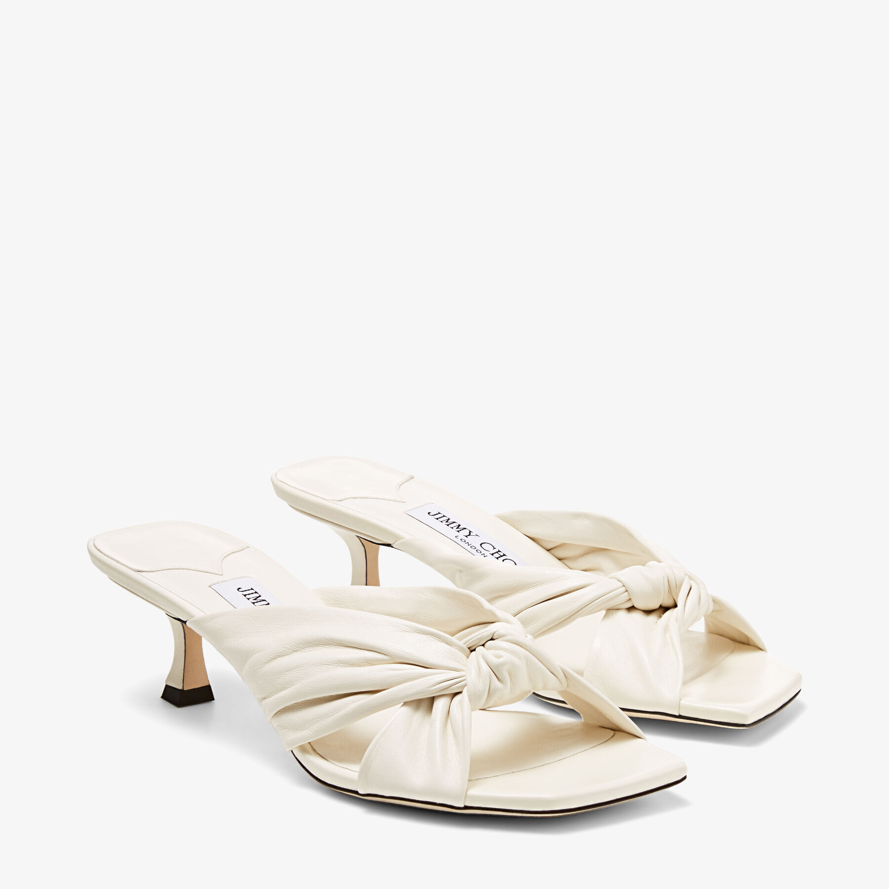 Avenue 50 Latte Nappa Leather Mules