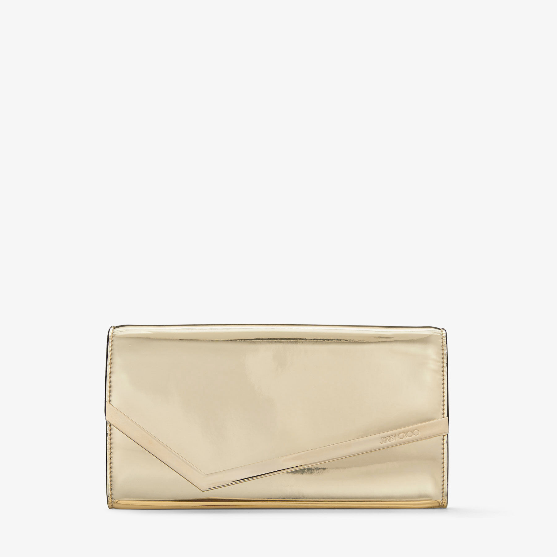 Emmie Gold Mirror Fabric Clutch Bag