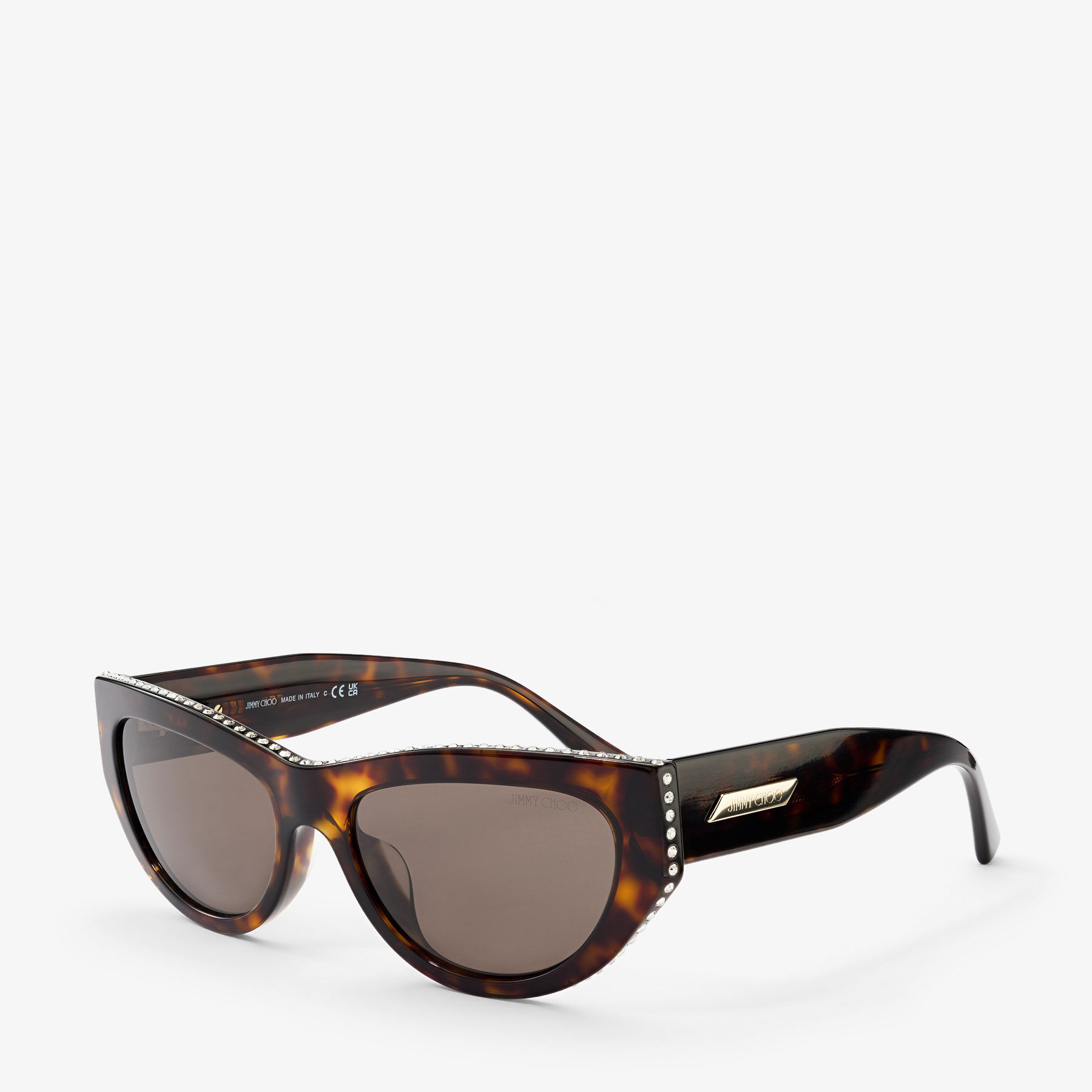 Vale  Brown Havana Cat Eye Sunglasses