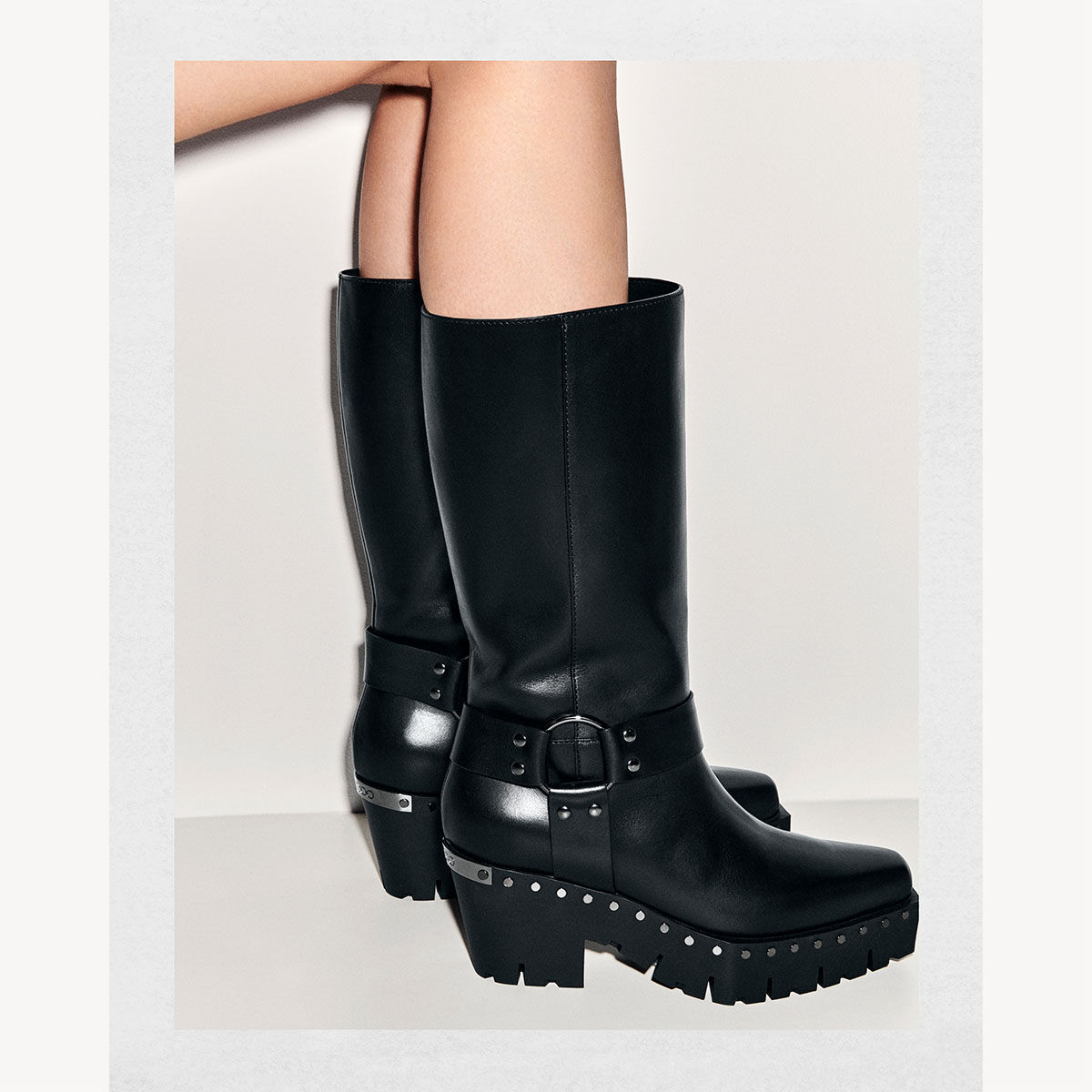 Quin 75 Black Vachetta Leather Boots