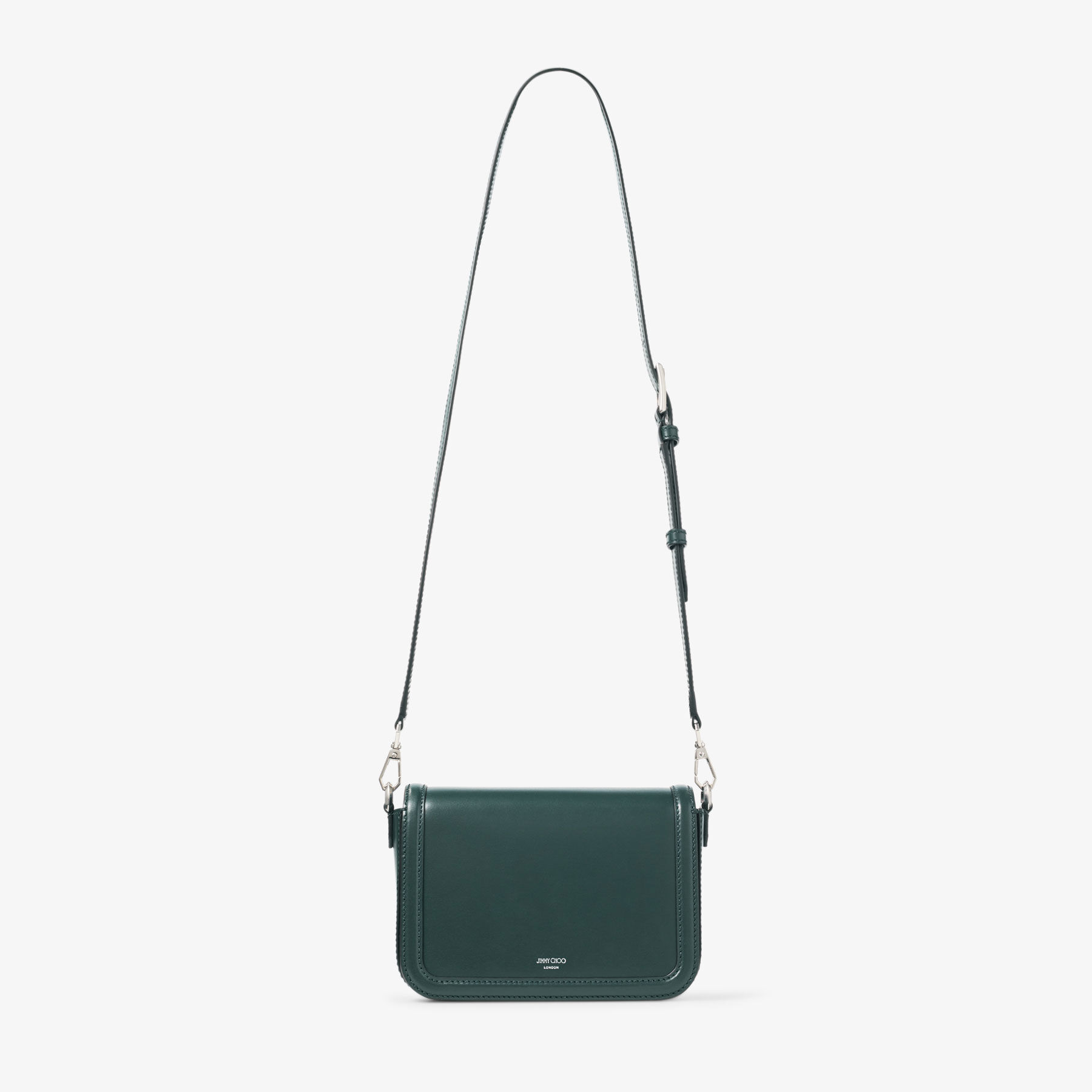 Diamond Crossbody Dark Green Leather Crossbody Bag