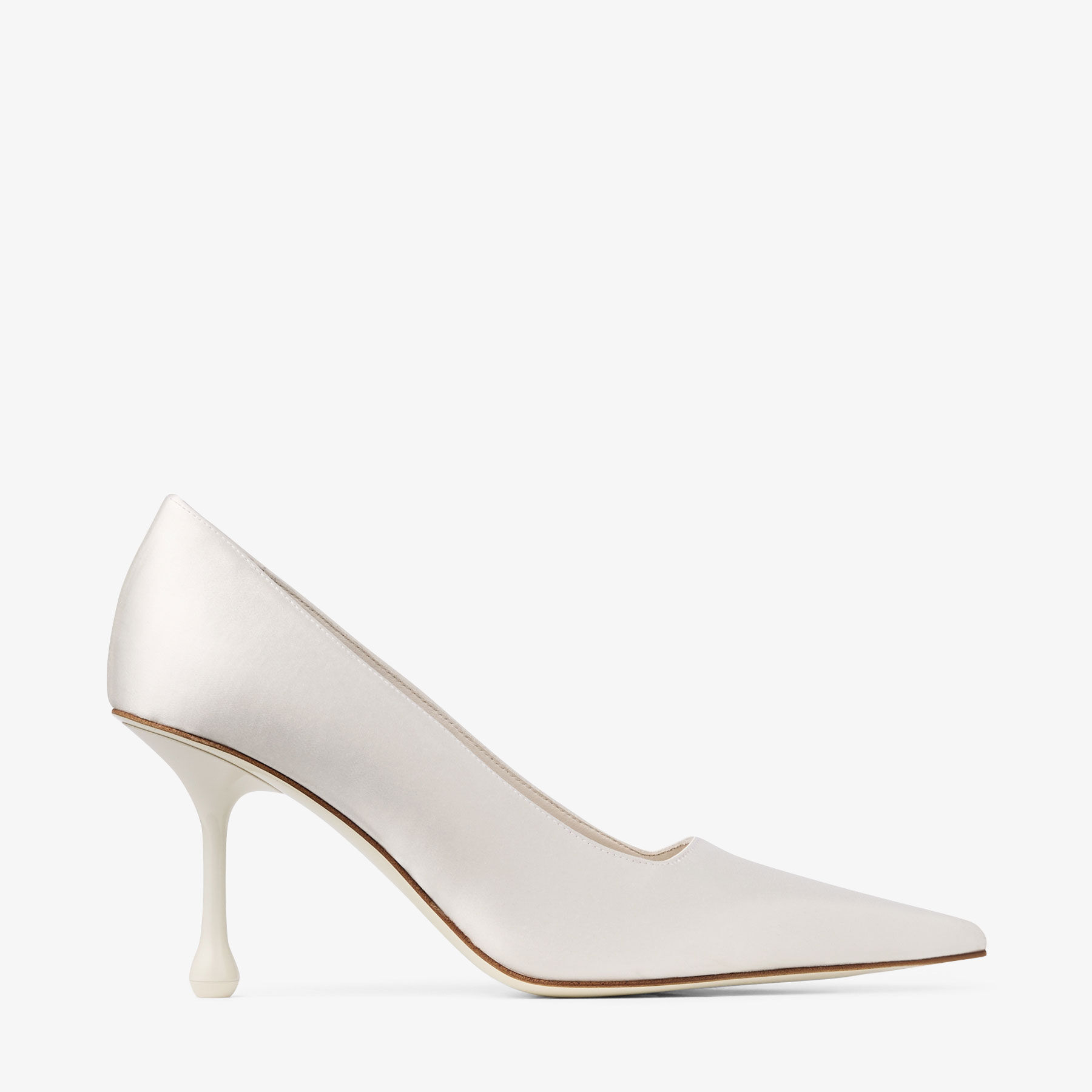 Ixia 80 Ivory Satin Pumps