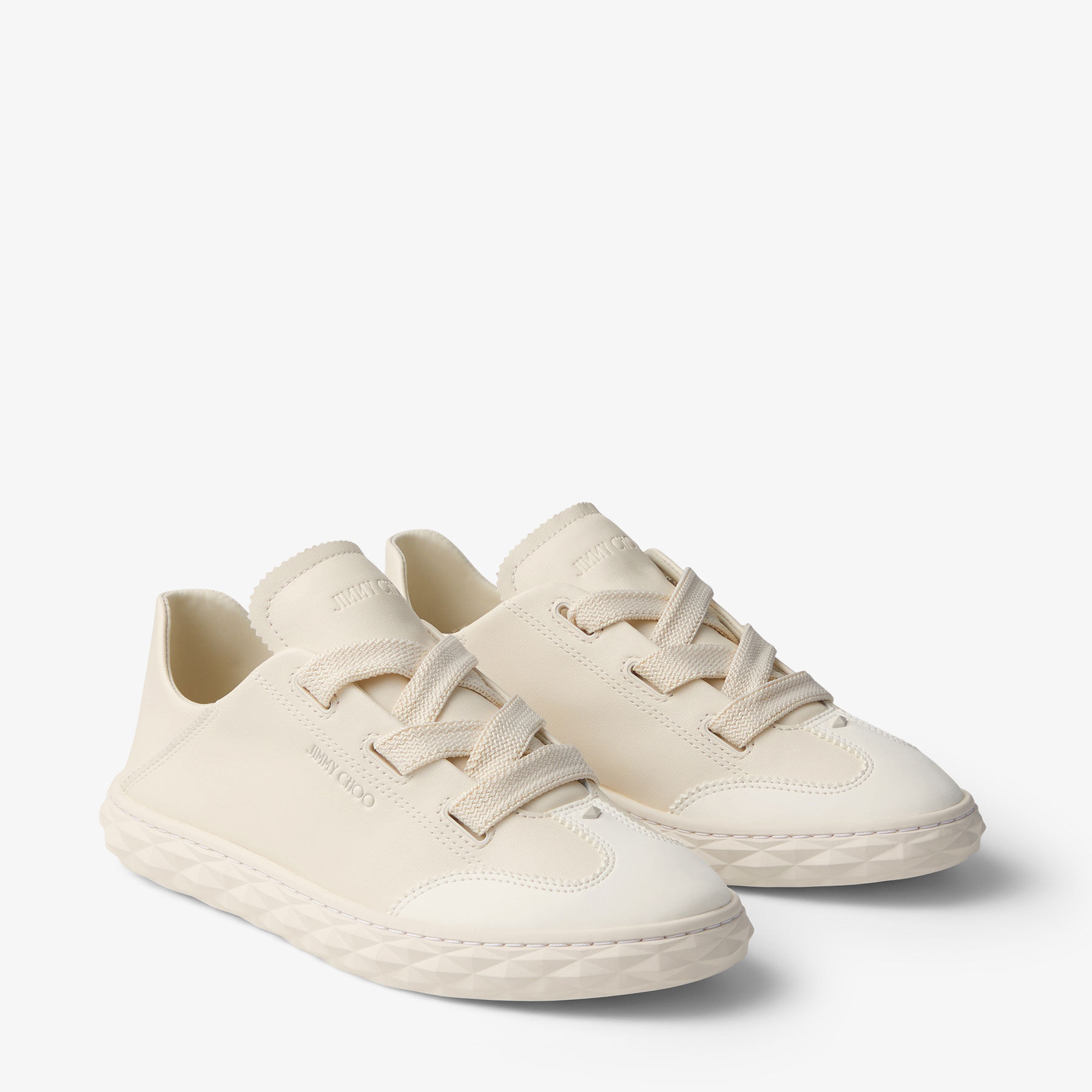 Diamond Light Flex F Latte Leather Trainers