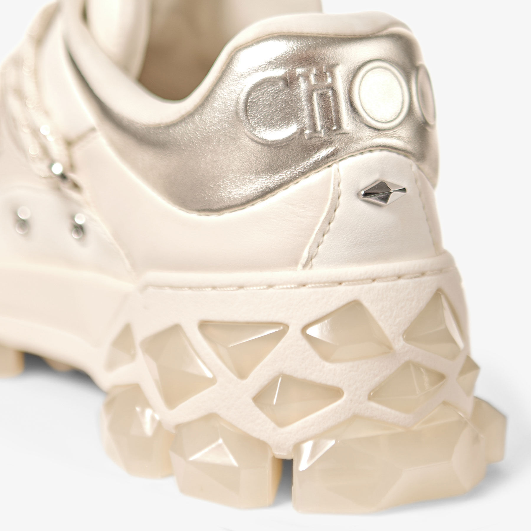 Diamond X II F Latte Leather Trainers