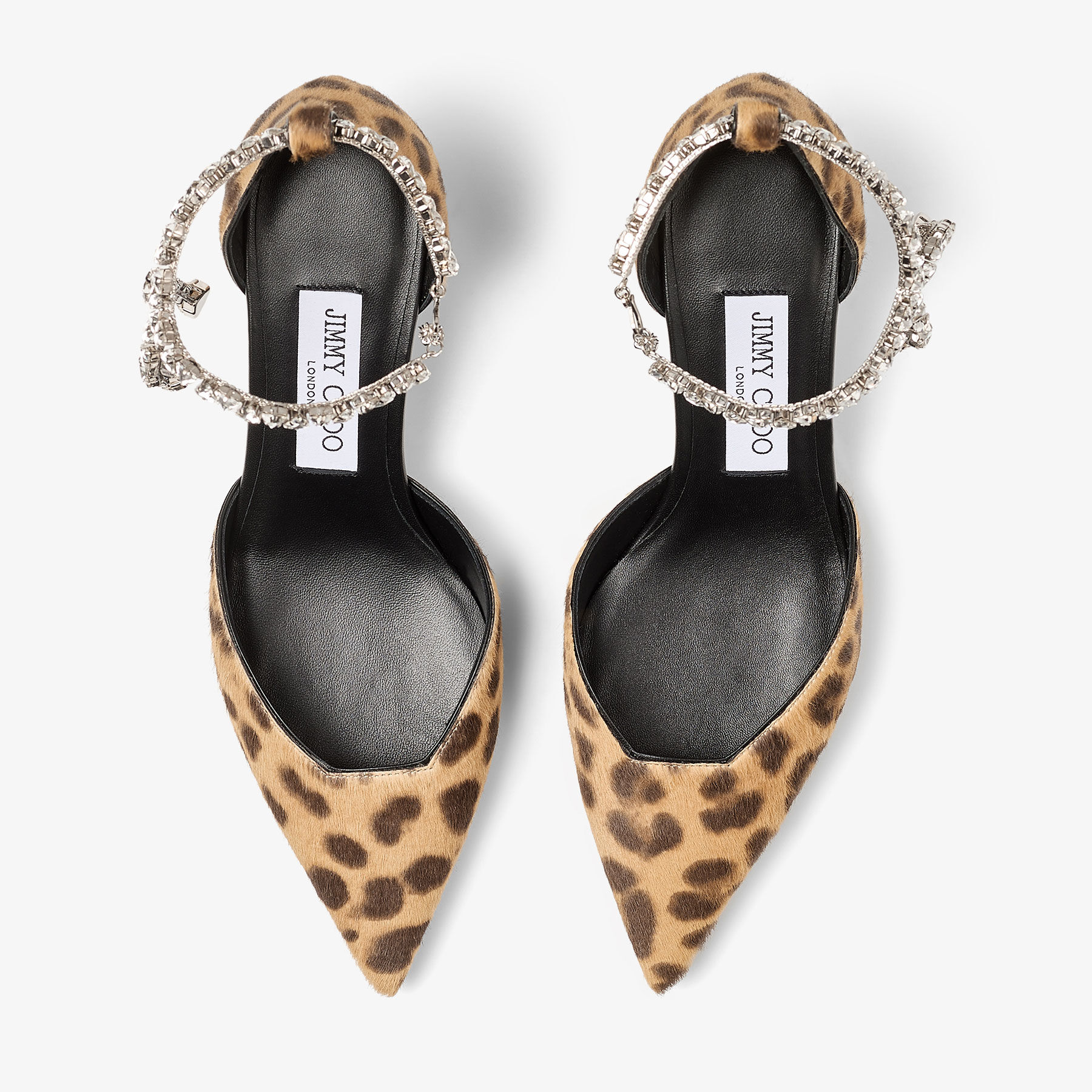 Stevie 50 Natural Leopard Print Pony Pumps