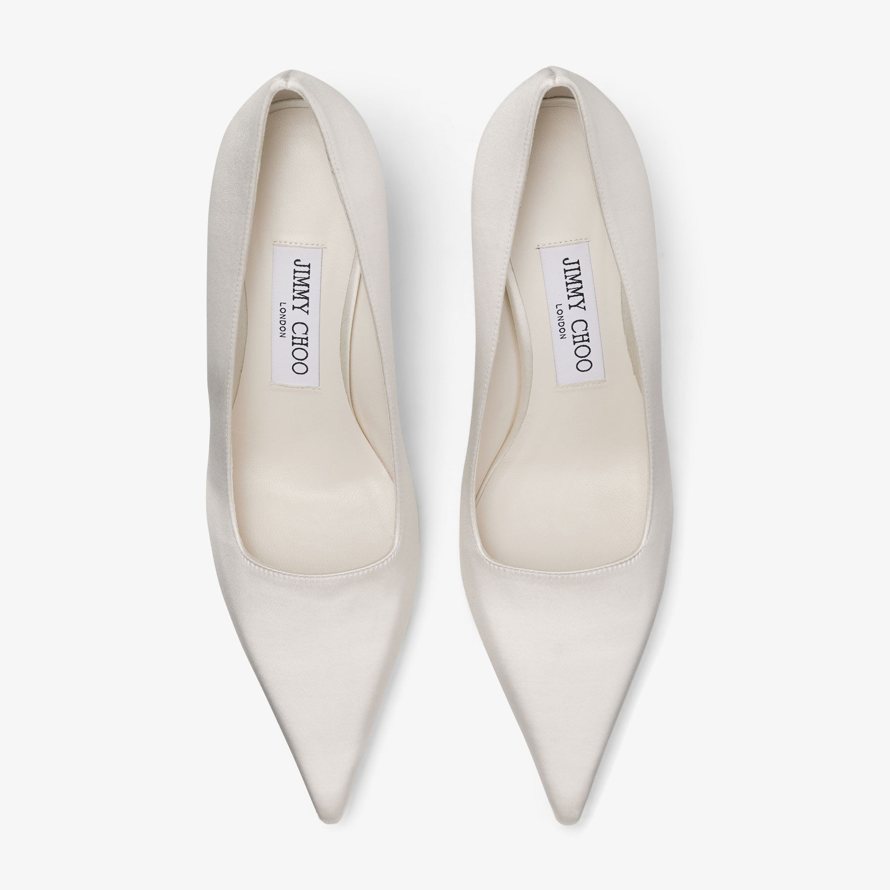 Ixia 80 Ivory Satin Pumps