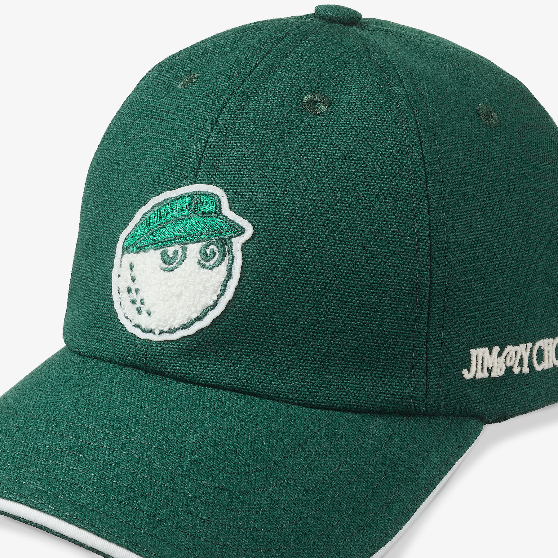 Jimmy Choo / Malbon 2.0 Cap Malbon Green Embroidered Cotton Cap
