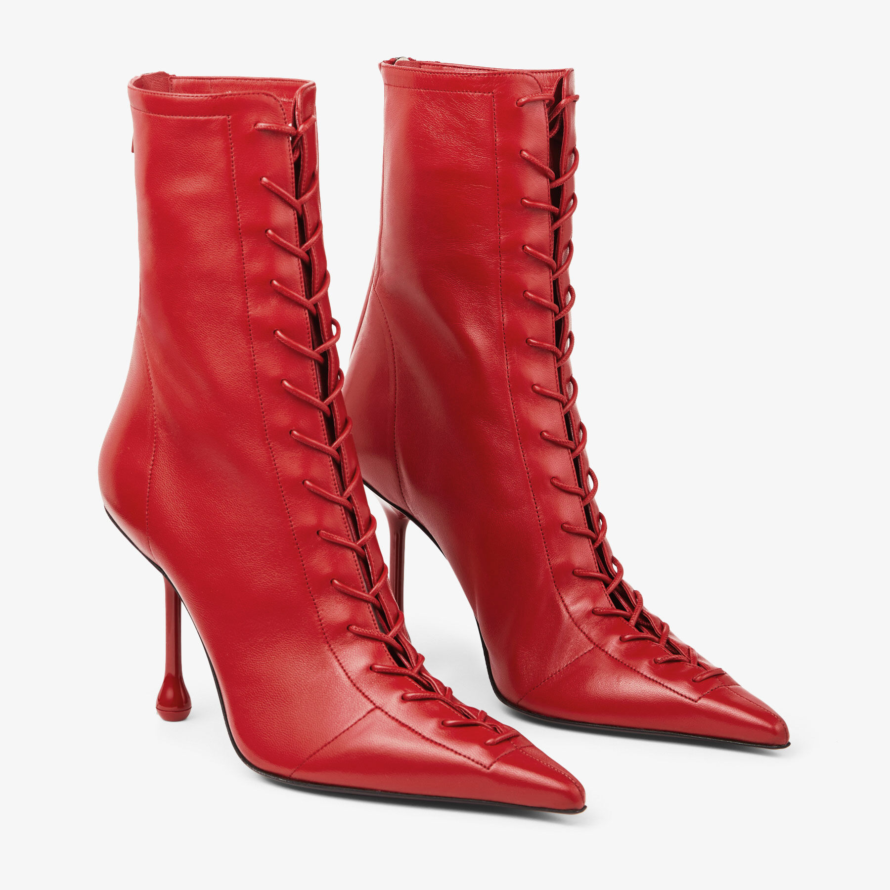 Scarlett Ankle Boot 95 Postbox Red Nappa Leather Boots