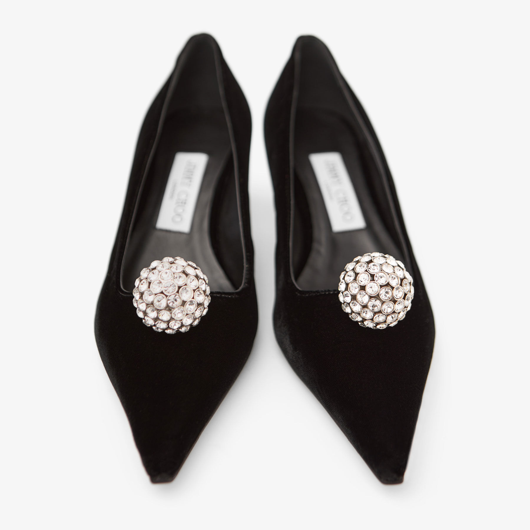 Orb Pump 50 Black Velvet Pumps