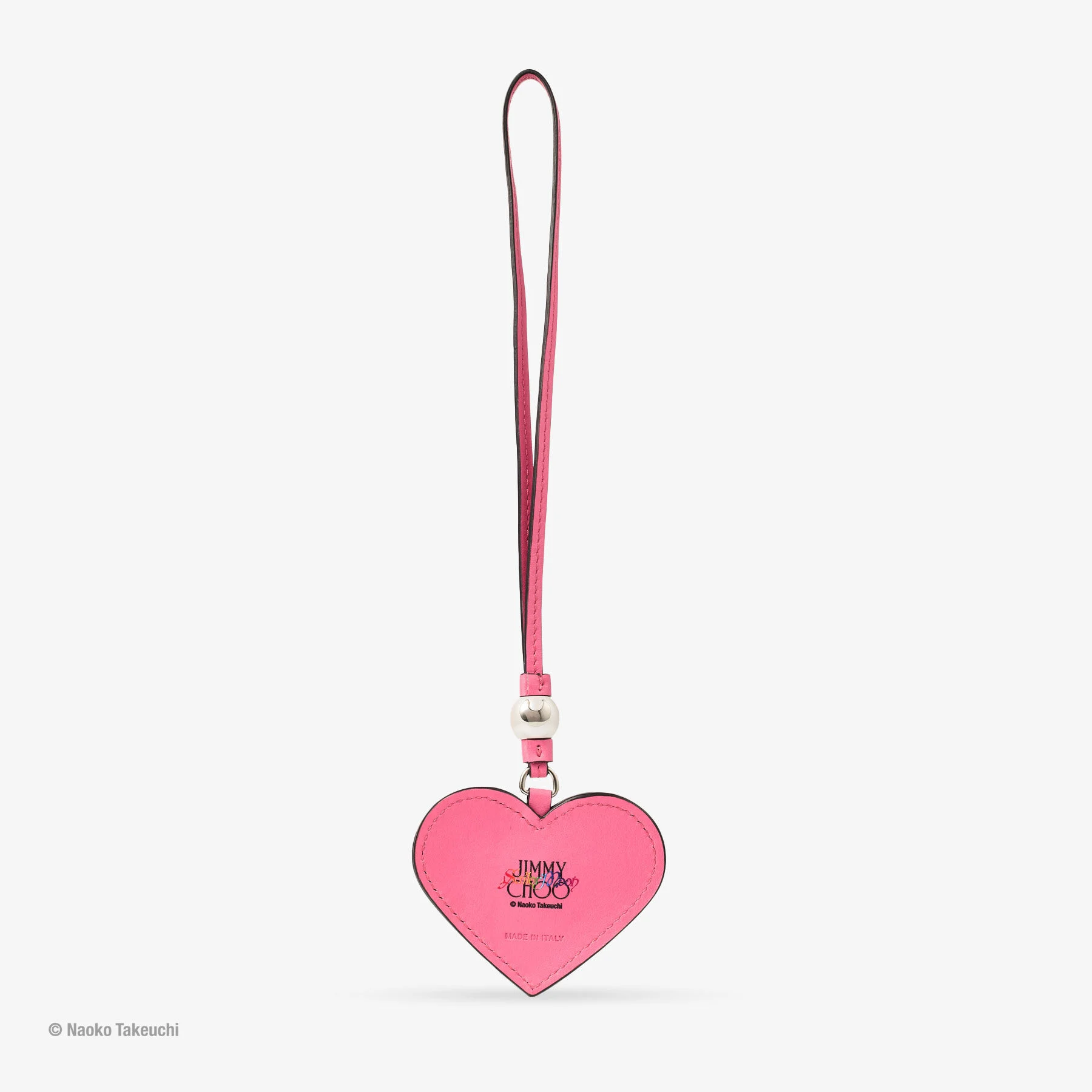 Super Sailor Moon Heart Charm Pink Leather Heart Charm