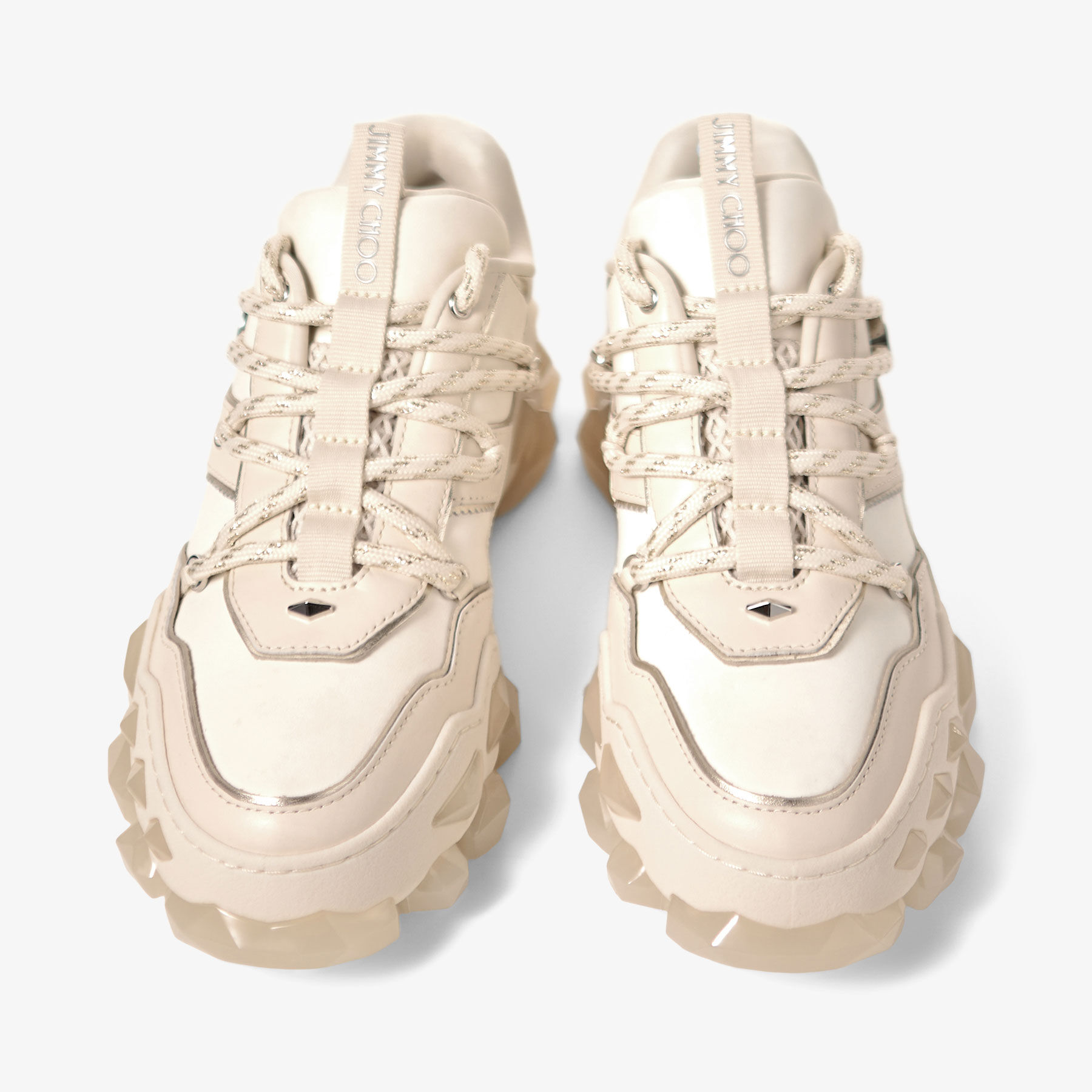 Diamond X II F Latte Leather Trainers