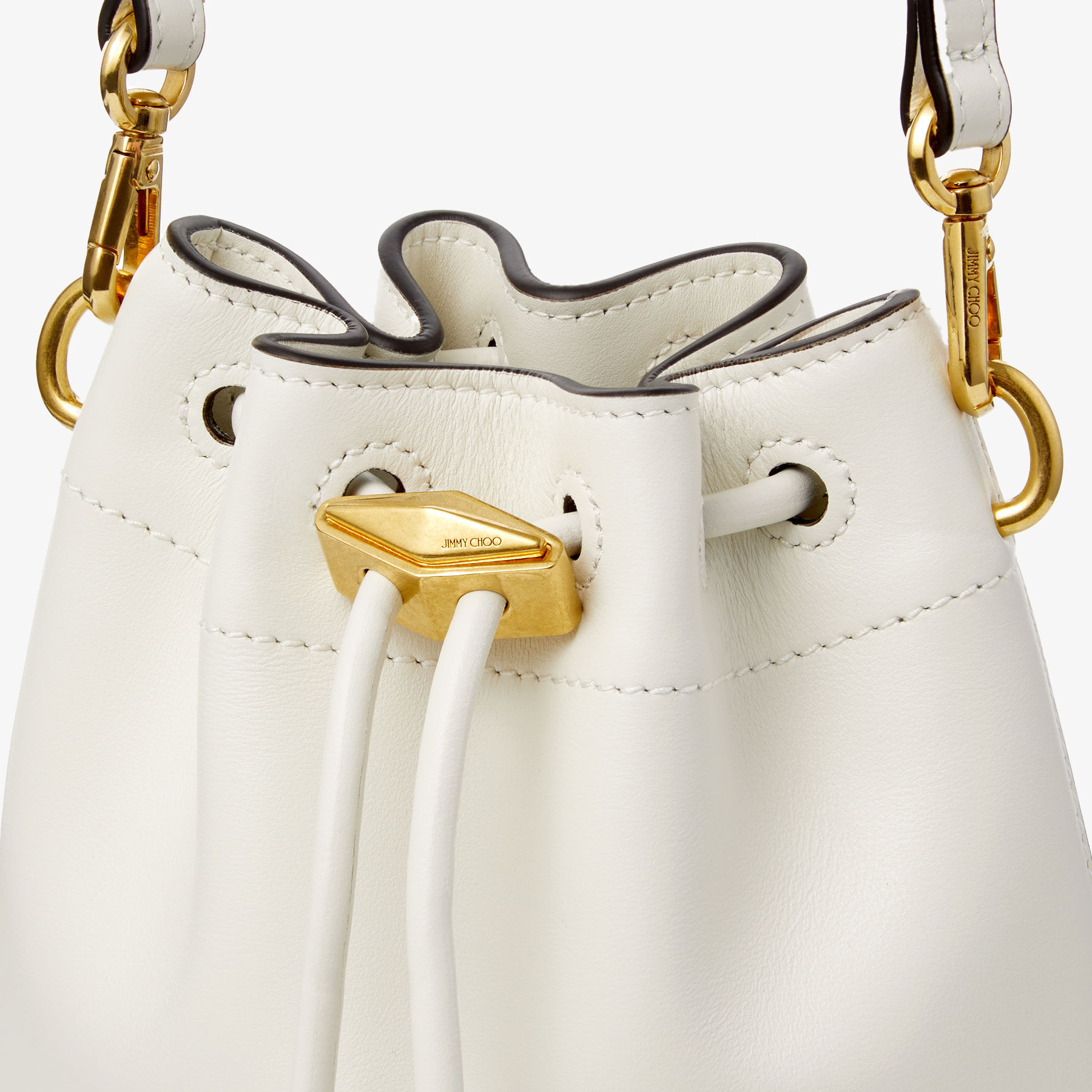 Cinch Mini Latte Leather Mini Bag