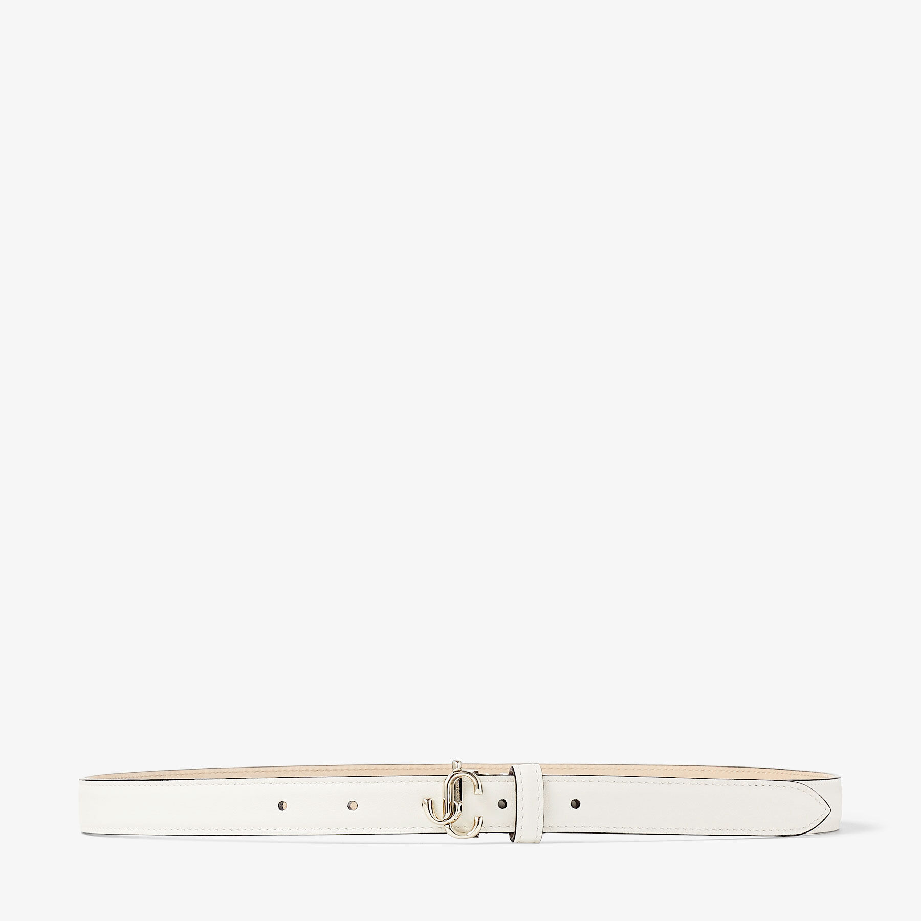 Mini Helina Latte Smooth Leather Mini Belt