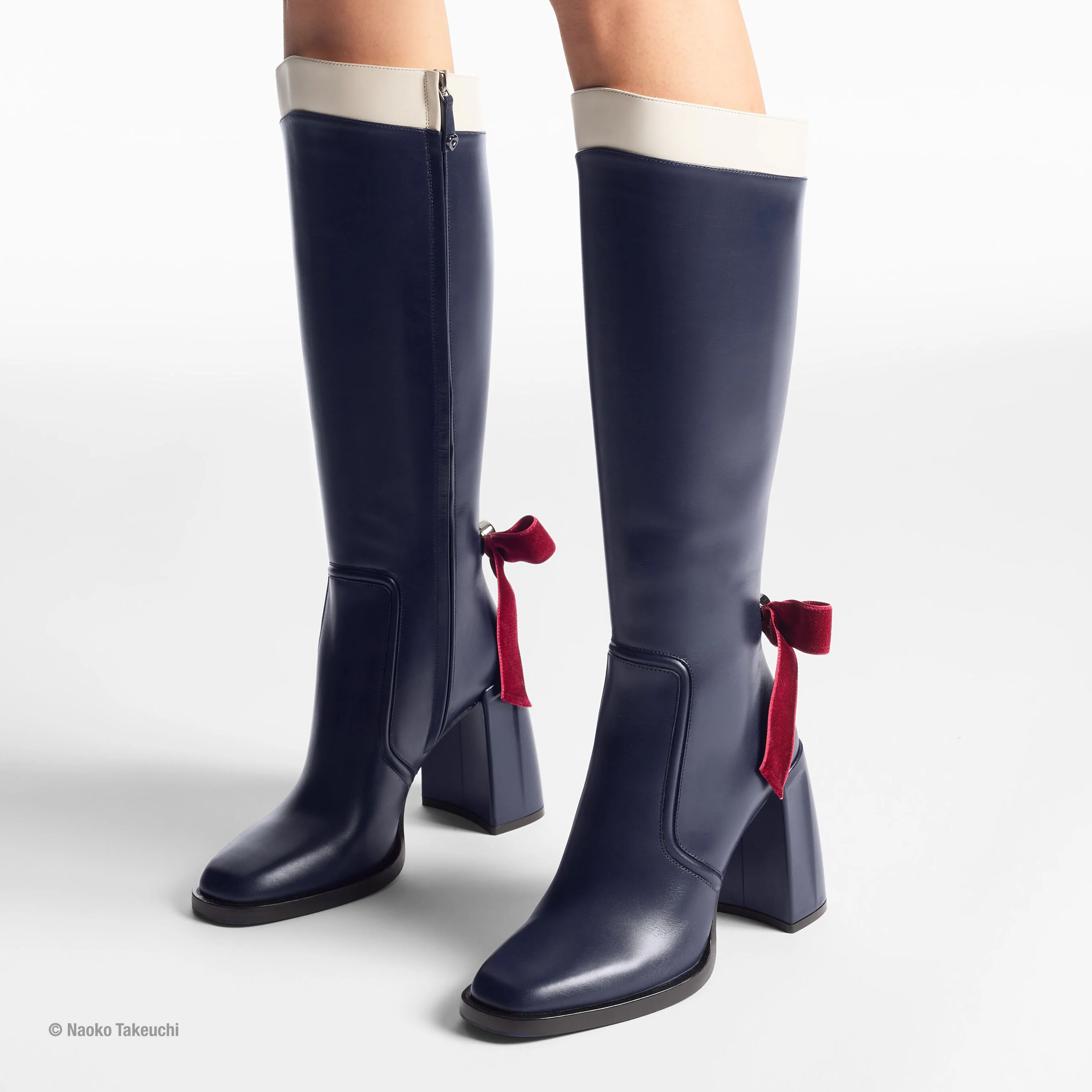 Sailor Pluto Boot 95 Pluto Navy Black Leather Boots