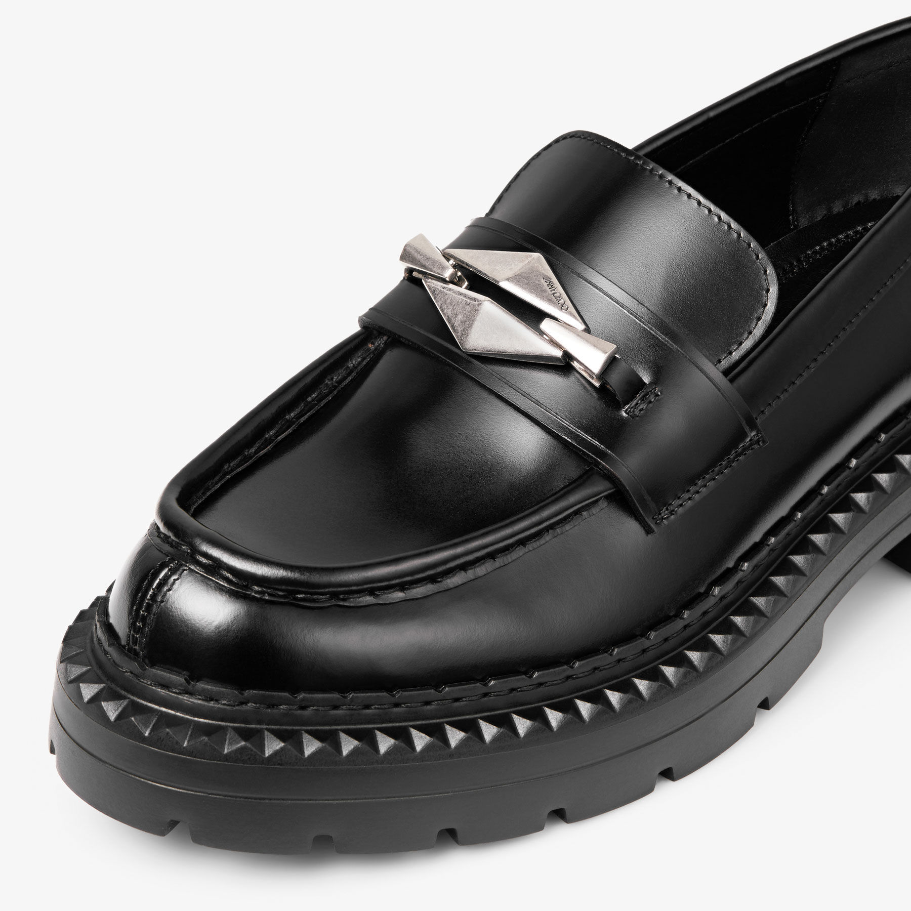 Marlow Diamond M Black Leather Shoes