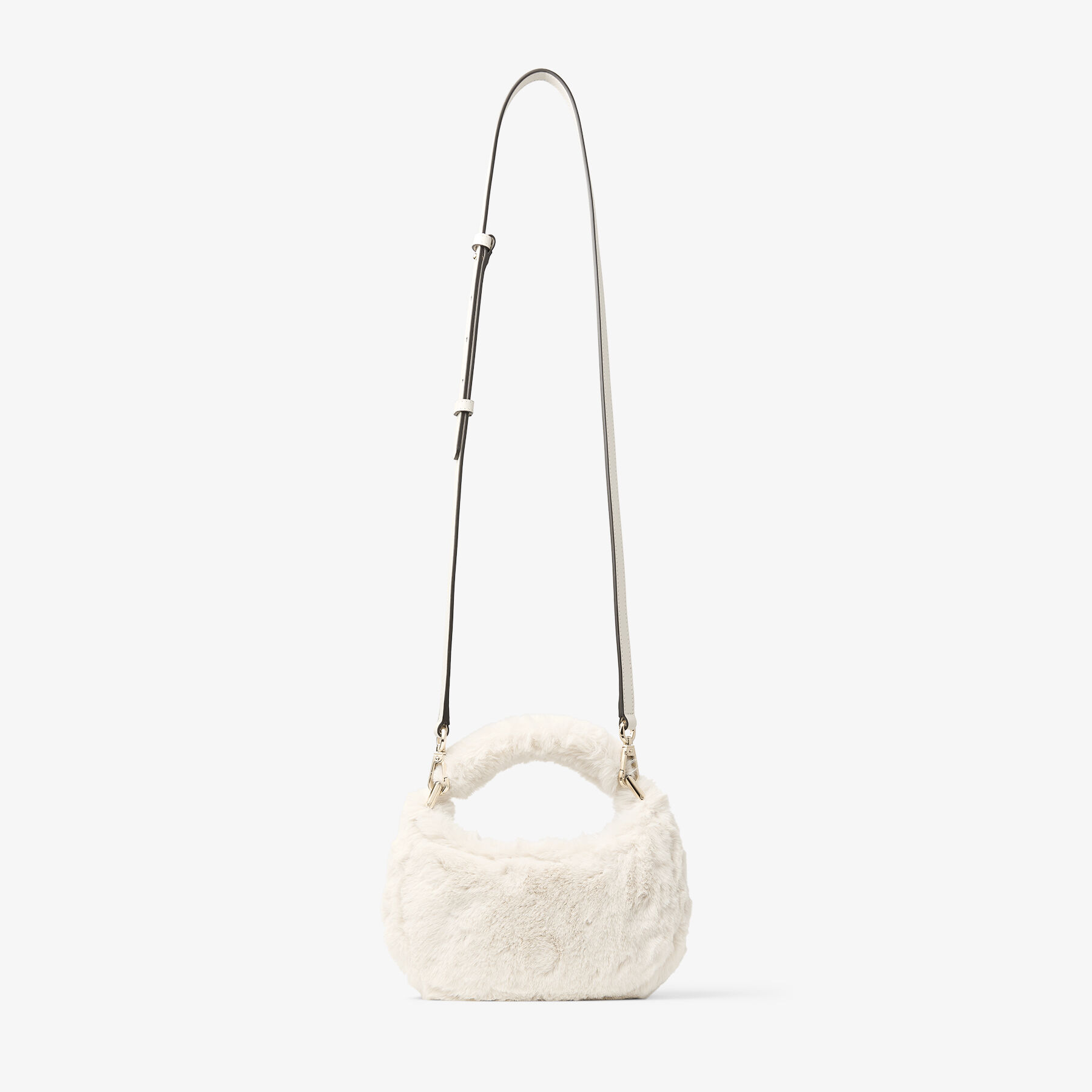 Edie Hobo Mini Latte Faux Fur Mini Bag