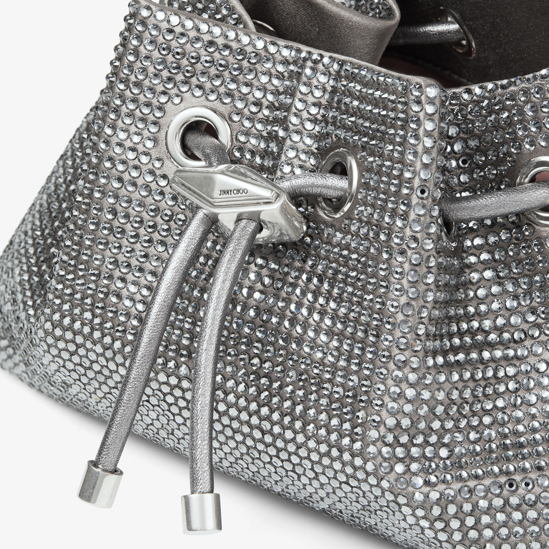 Cinch S Ash Satin Crystal Bag