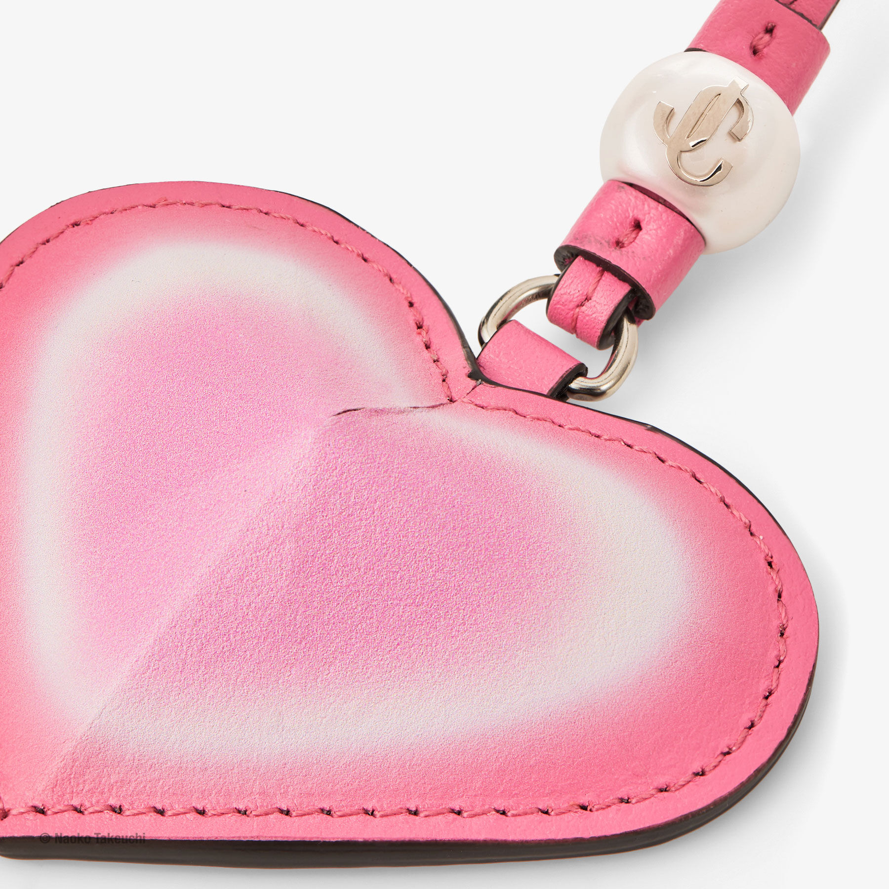 Super Sailor Moon Heart Charm Pink Leather Heart Charm