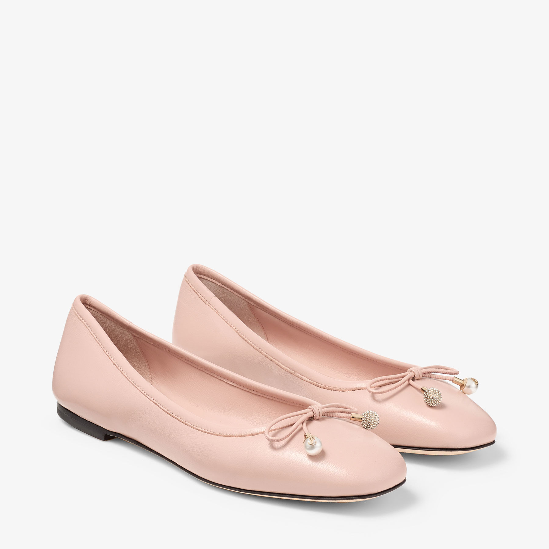 Elme Flat Macaron Nappa Leather Flats