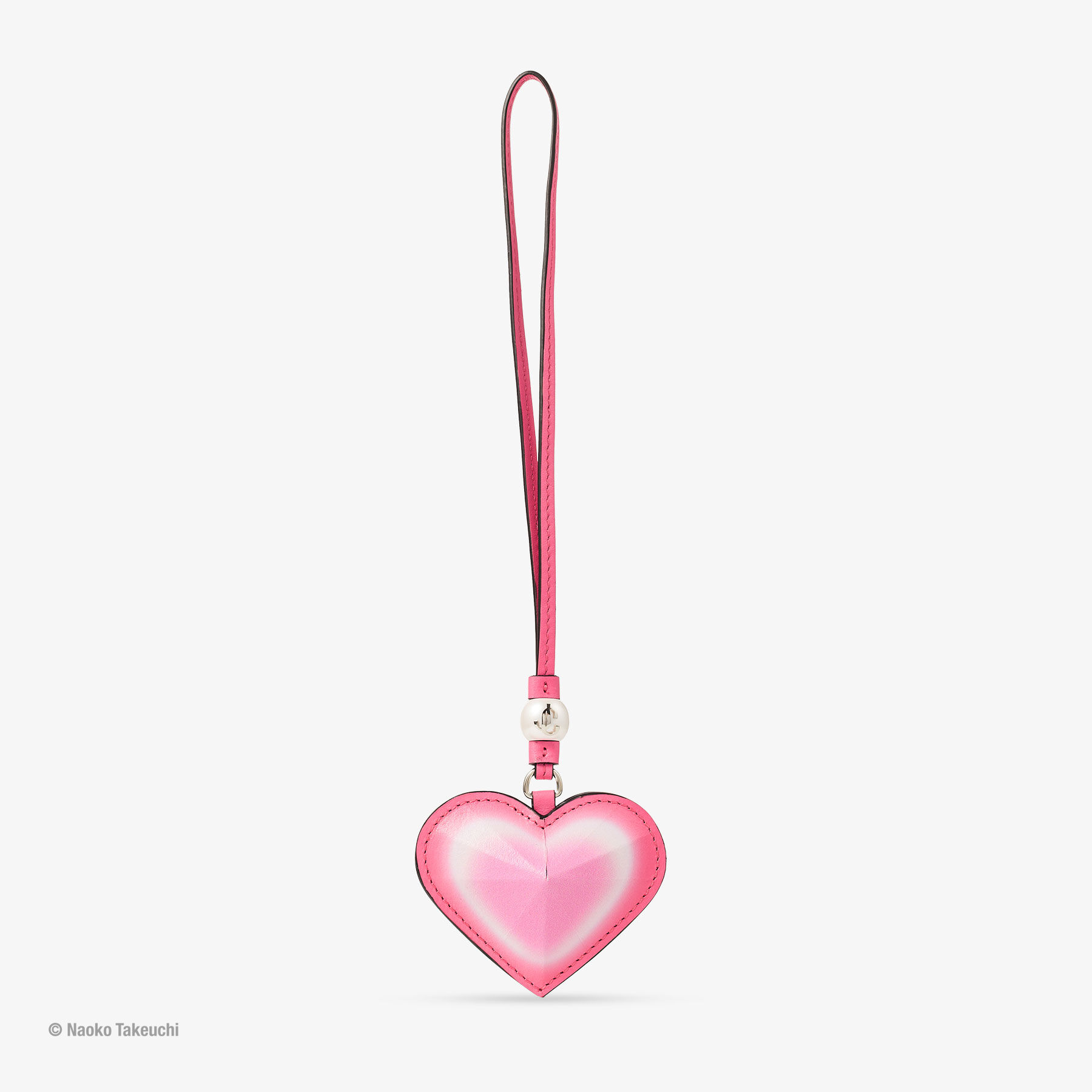 Super Sailor Moon Heart Charm Pink Leather Heart Charm