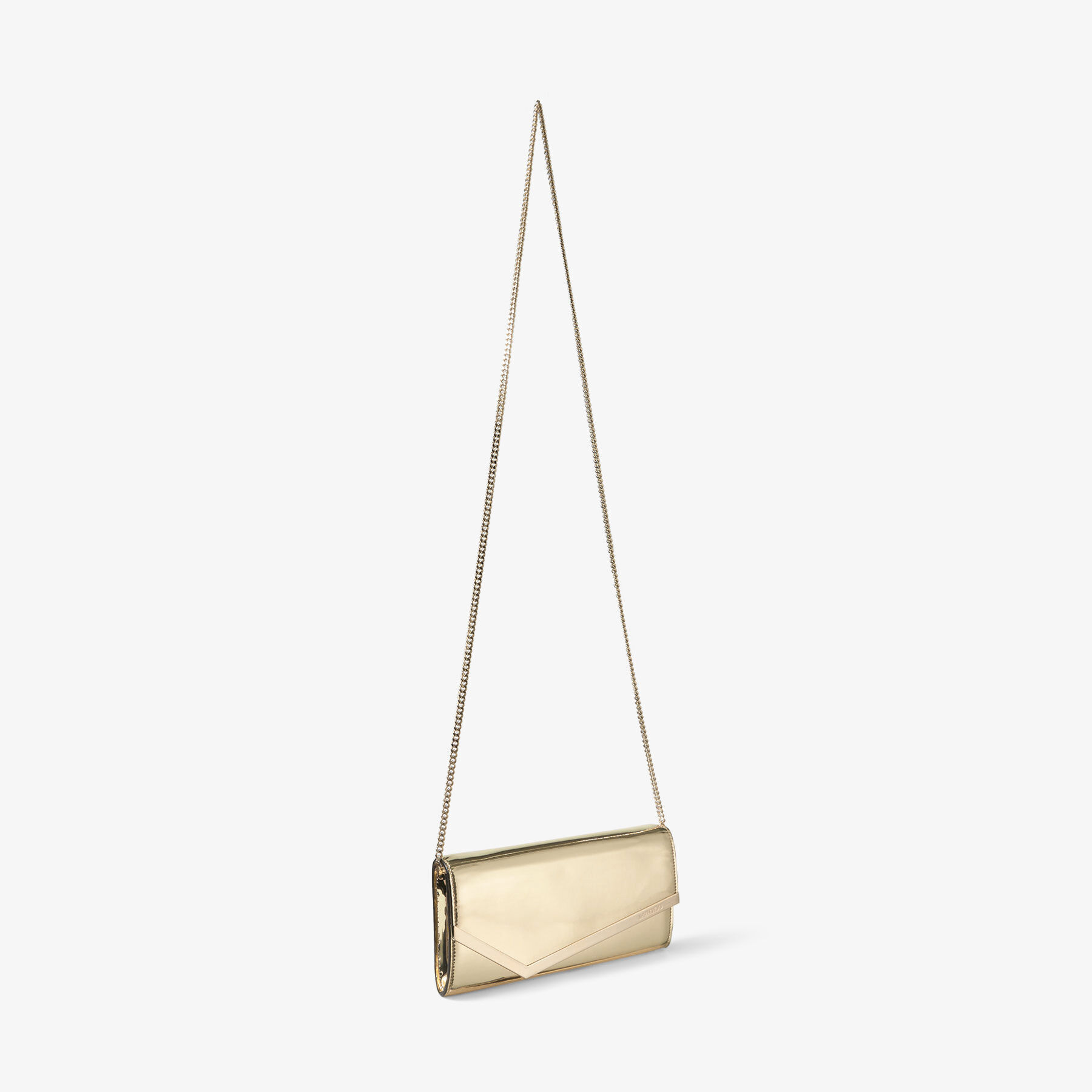 Emmie Gold Mirror Fabric Clutch Bag