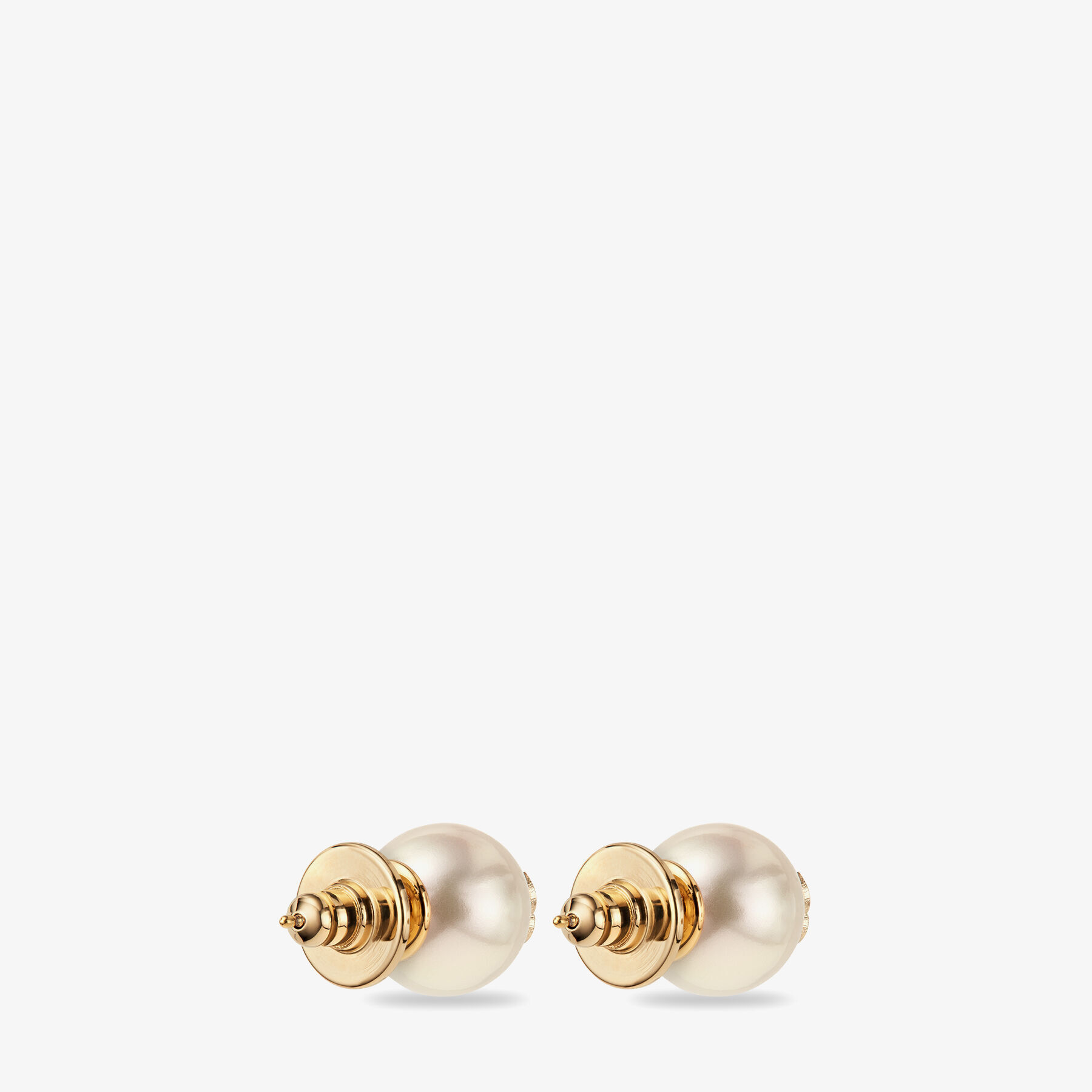 JC Pearl Studs Gold-Finish Metal JC Pearl Stud Earrings