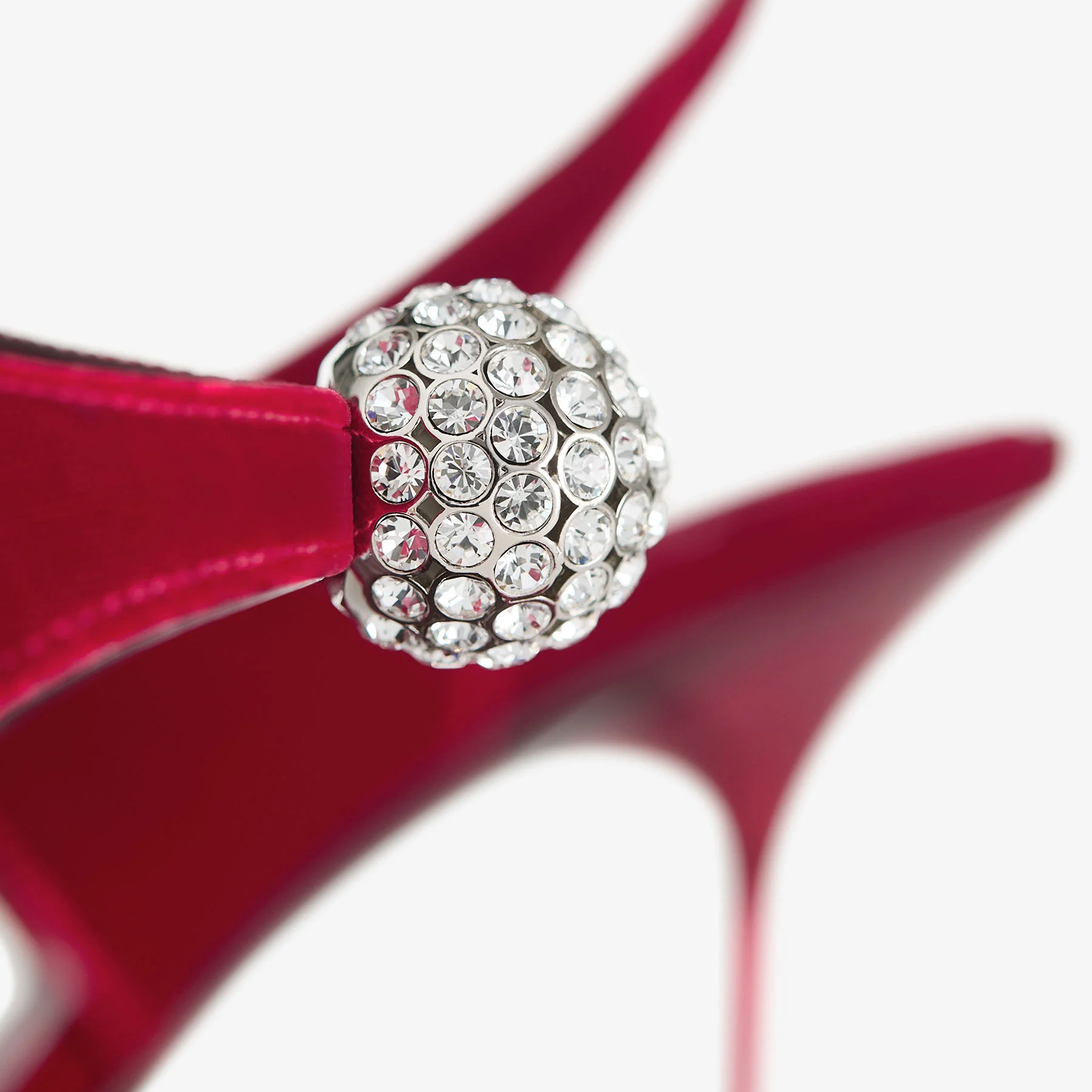 Orb 95 Ruby Red Velvet Sandals