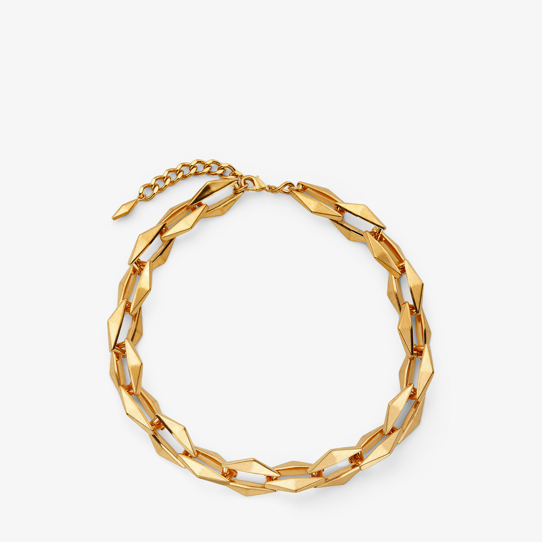 Diamond Chain Necklace Gold-Finish Diamond Chain Necklace