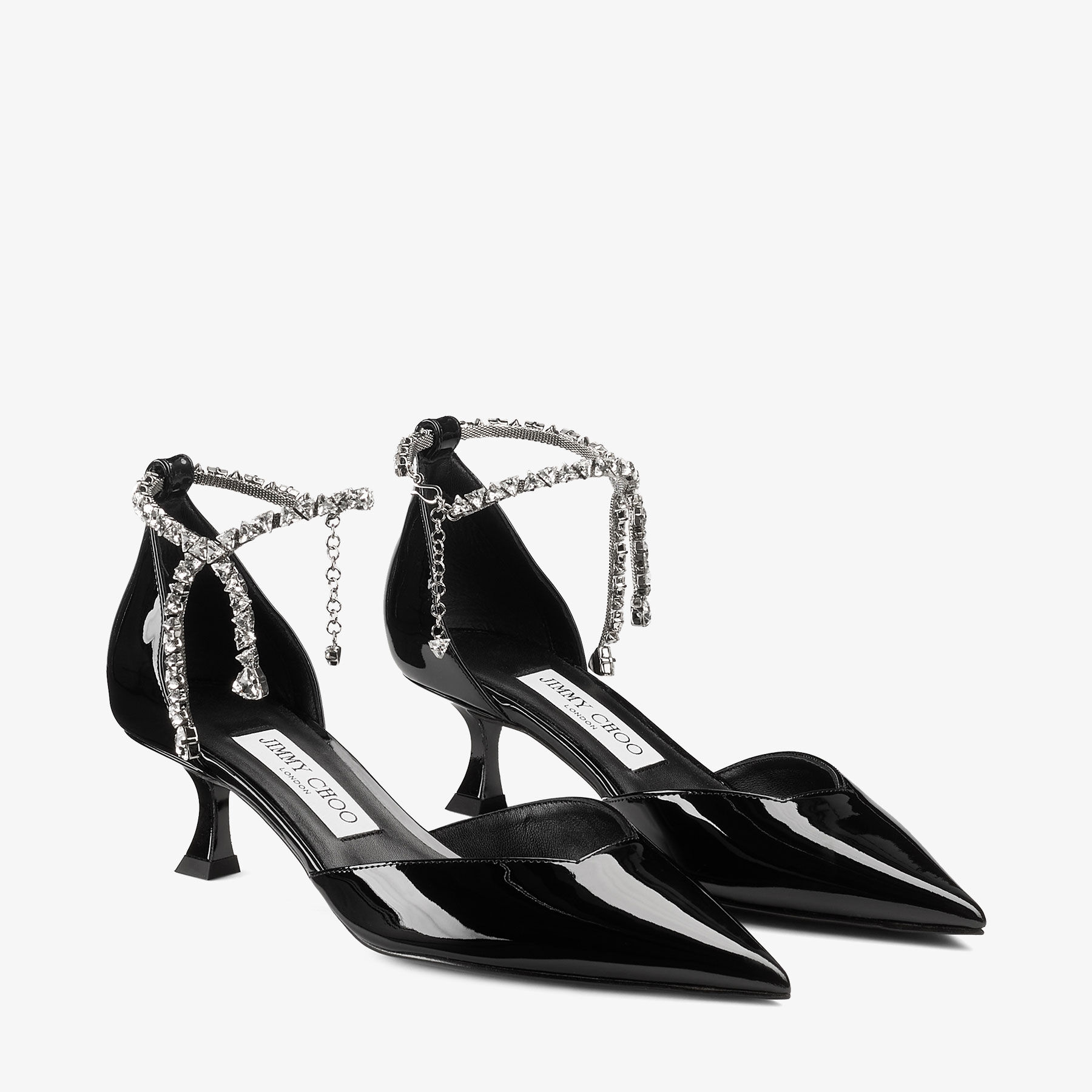 Stevie 50 Black Patent Leather Pumps