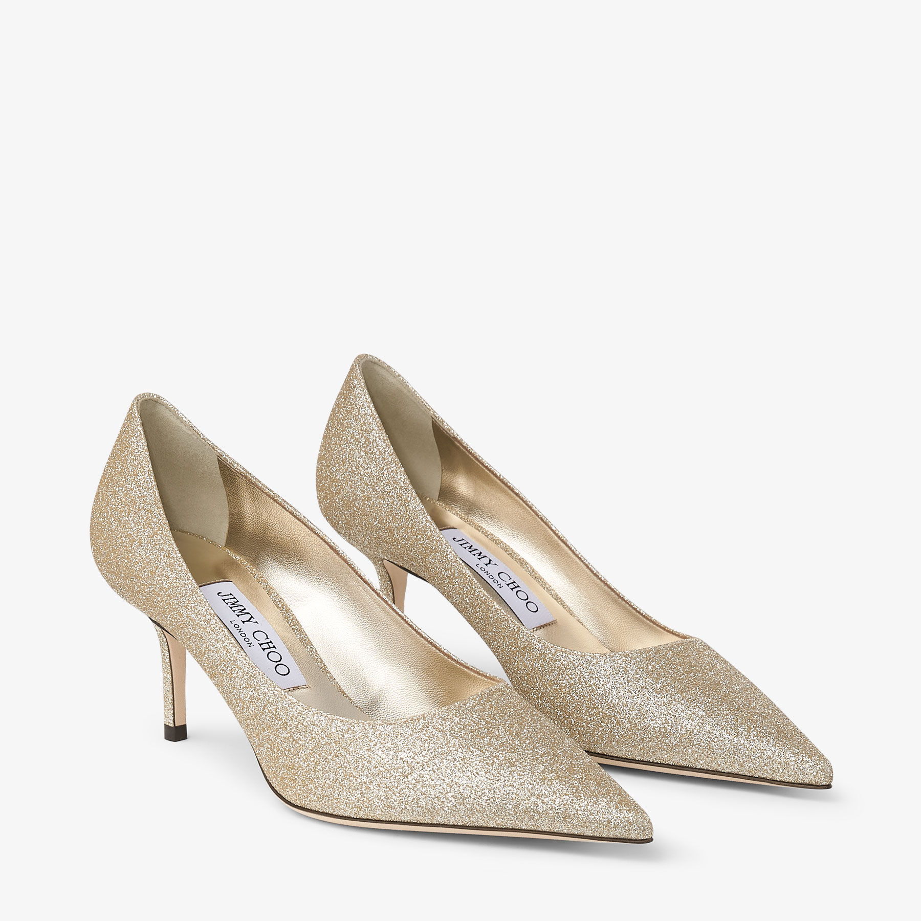 Love 65 Gold Glitter Pumps