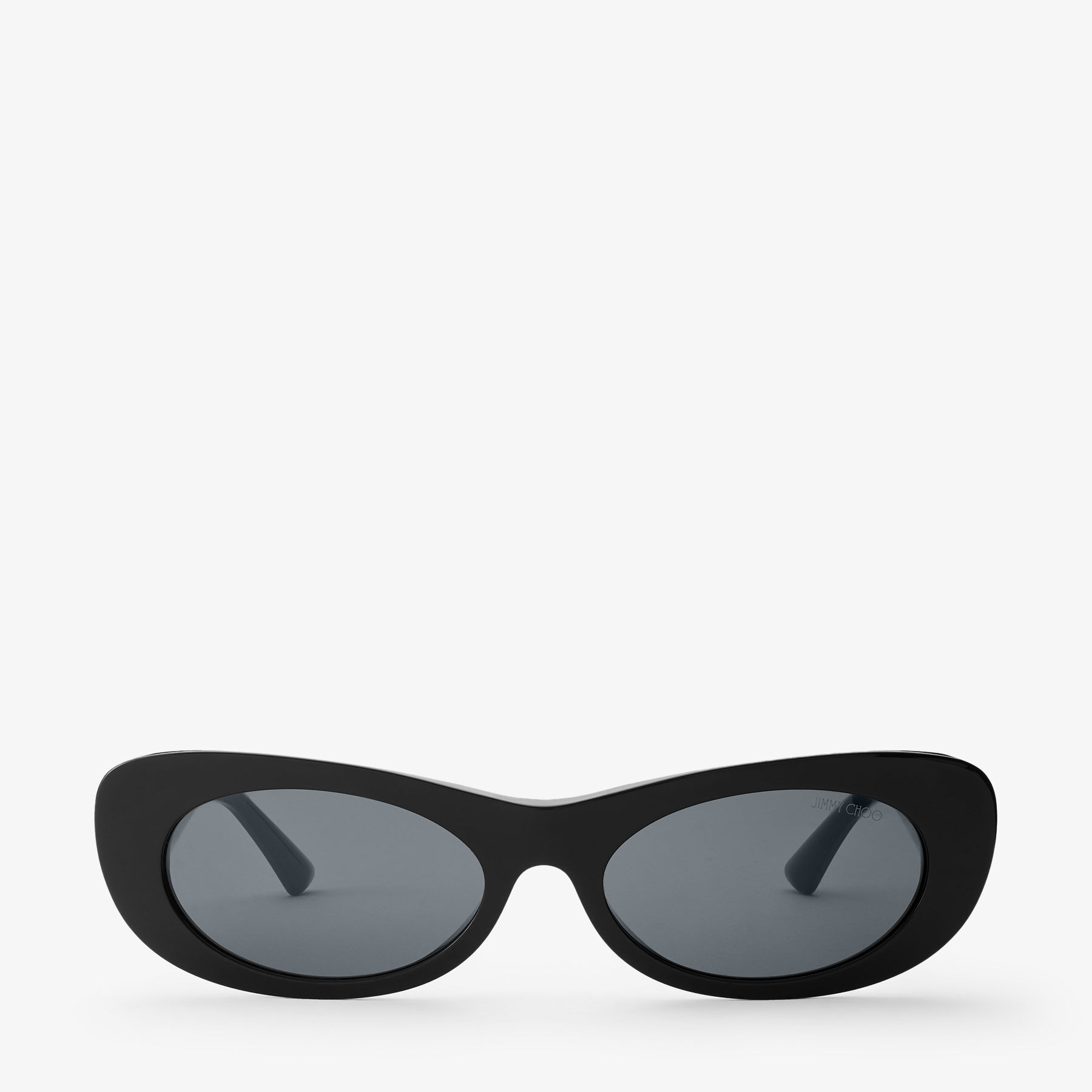 Danny Black Oval Sunglasses