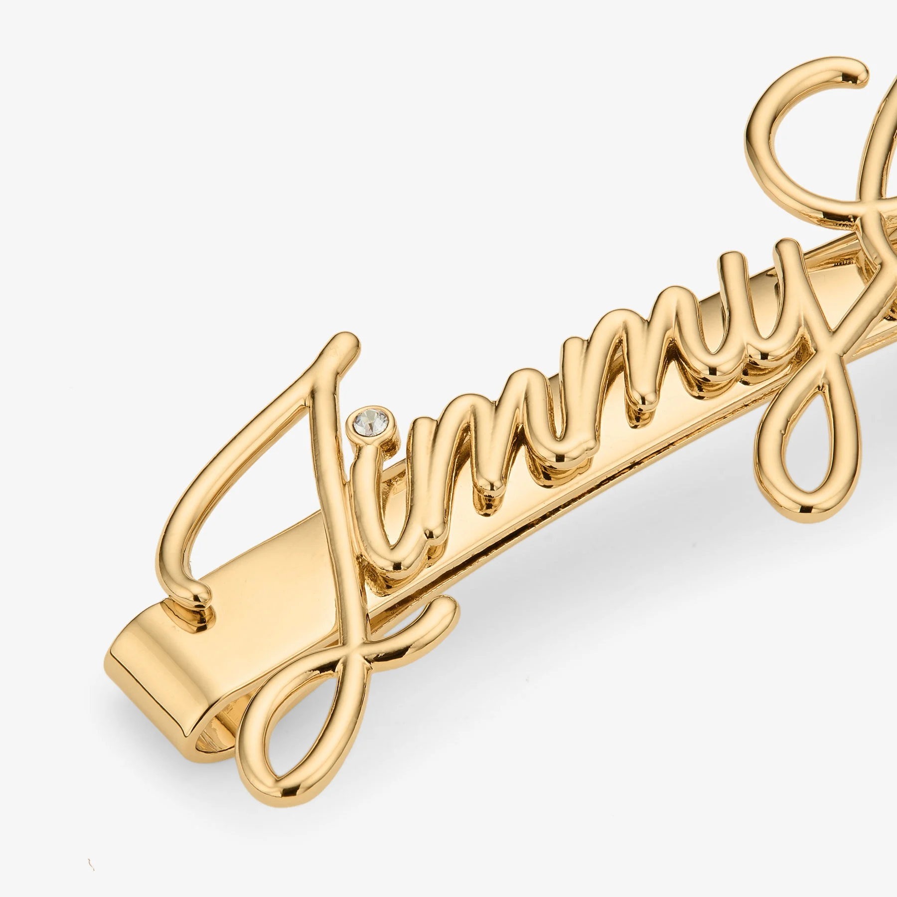 Logo Script Hairpin Gold Finish Script Hairpin