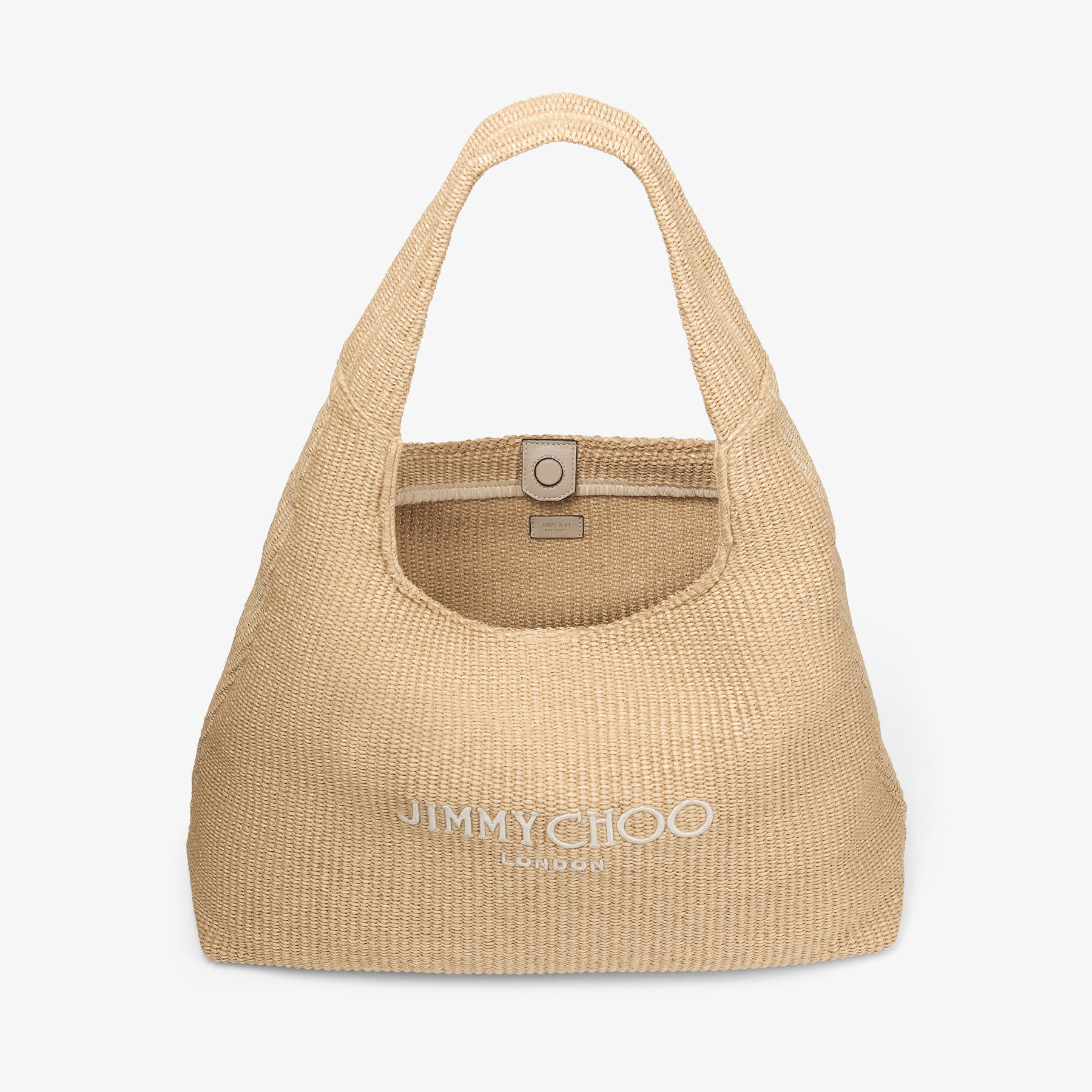 Beach Diamond Hobo L Natural Raffia Shoulder Bag