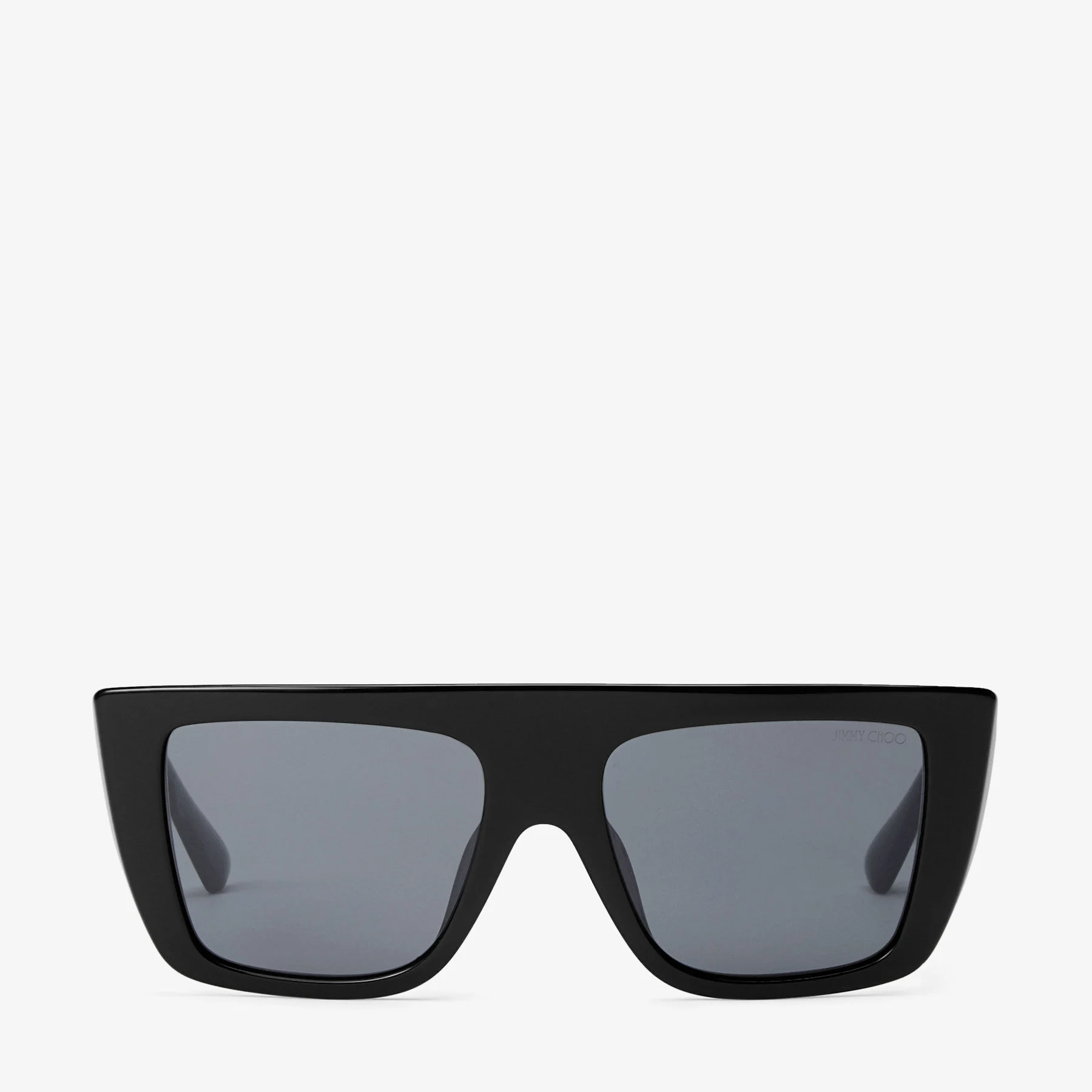 Kiran Black Rectangular Frame Sunglasses
