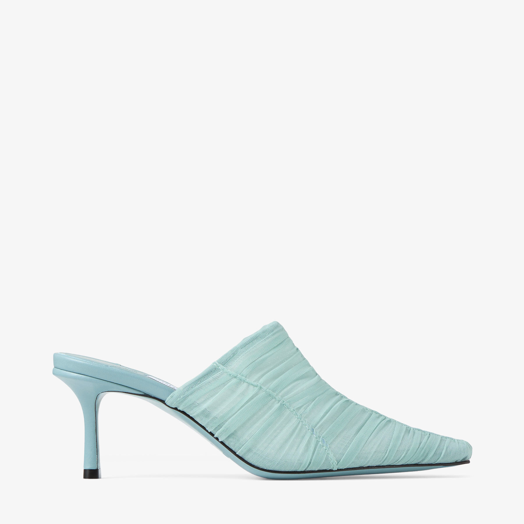 Lotta Mule 65 Teal Tulle Mules