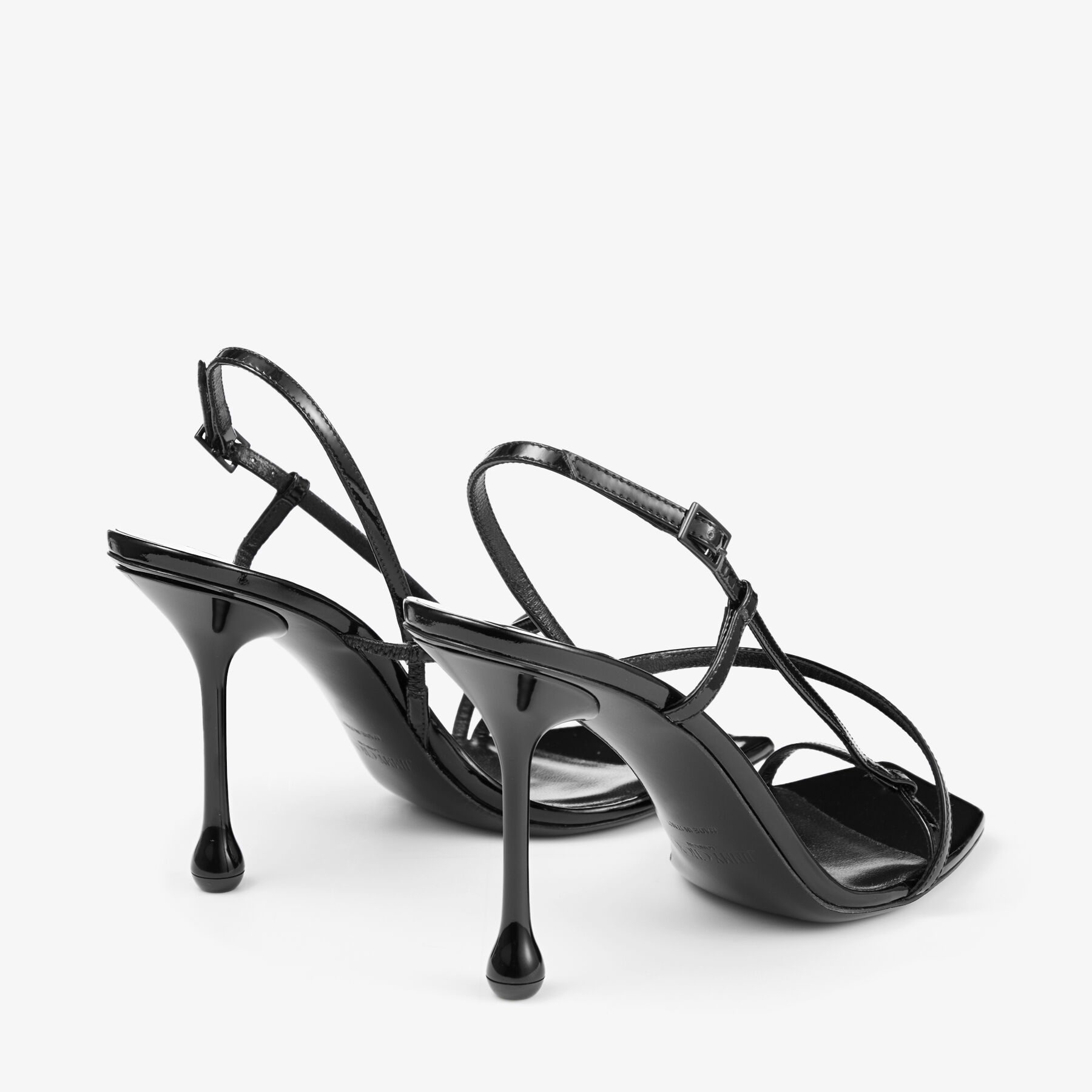 Etana 95 Black Leather Sandals