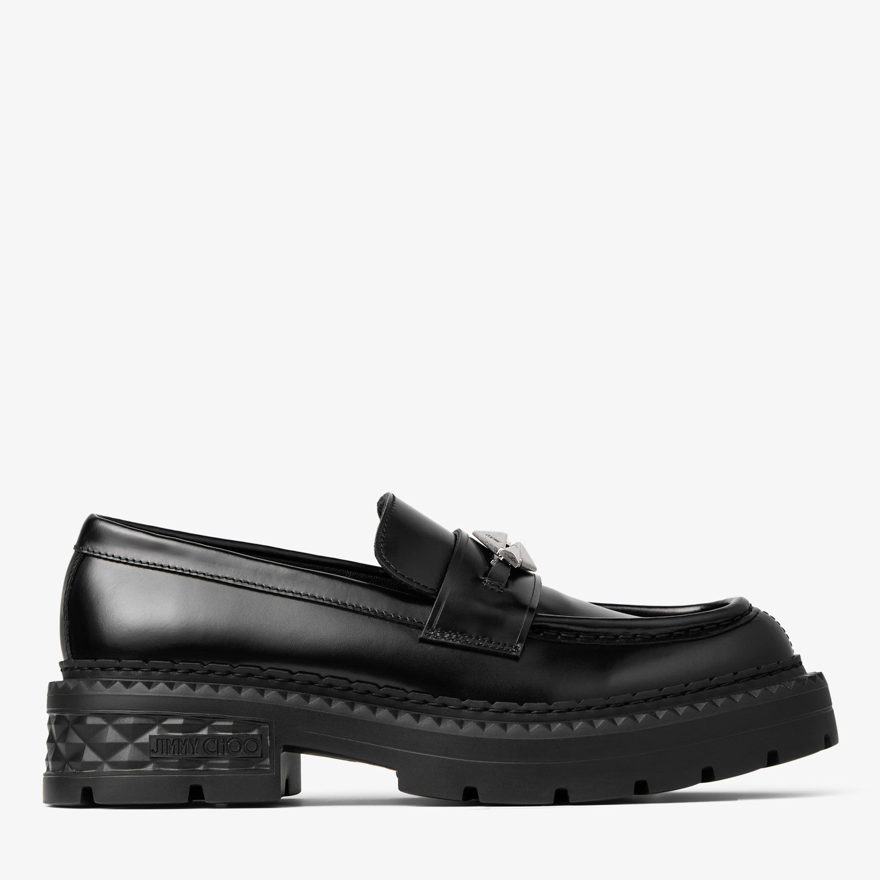 Marlow Diamond M Black Leather Shoes