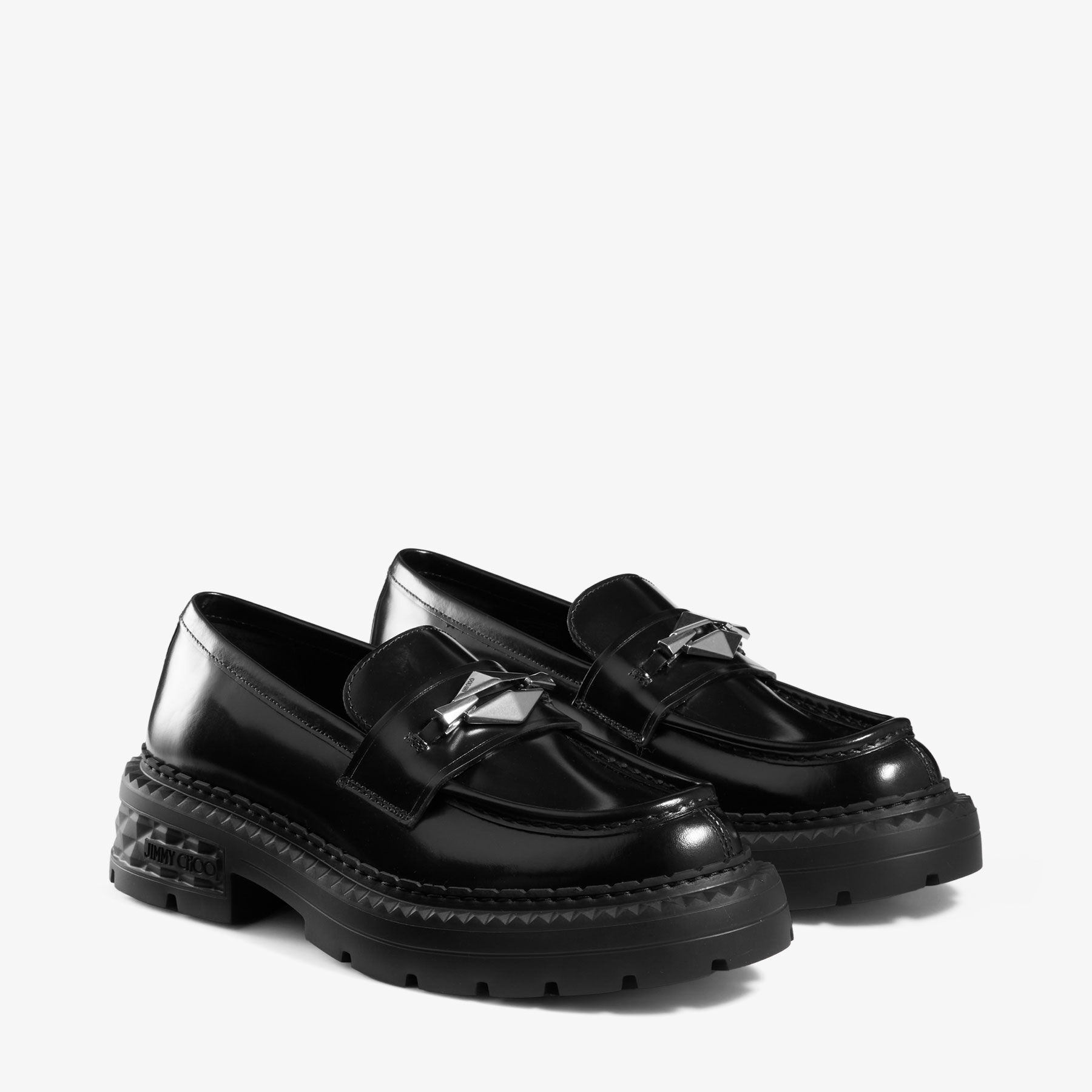 Marlow Diamond F Black Soft Calf Leather Shoes