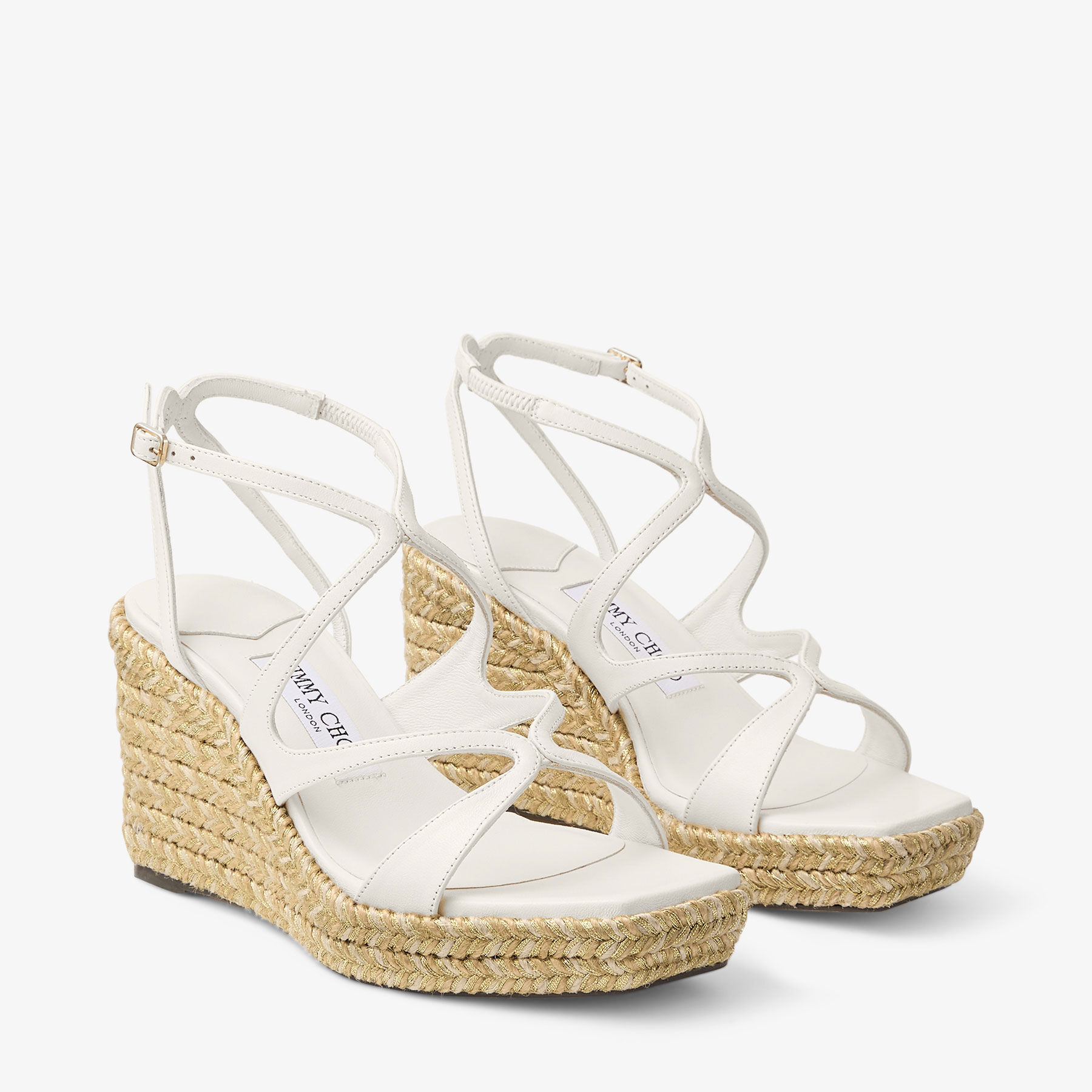 Ayla 85 Latte Leather Wedge