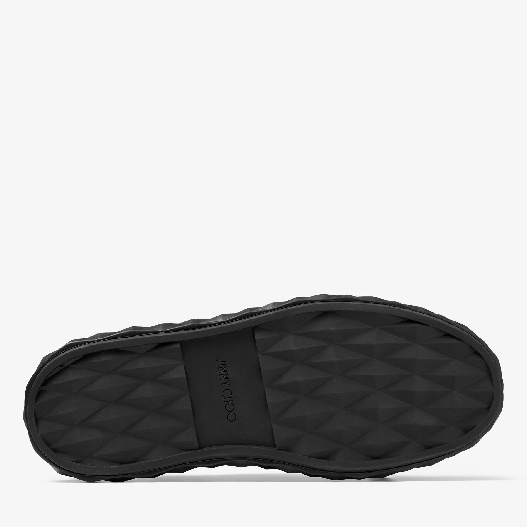 Diamond Maxi M II Black Nappa Leather Platform Trainers