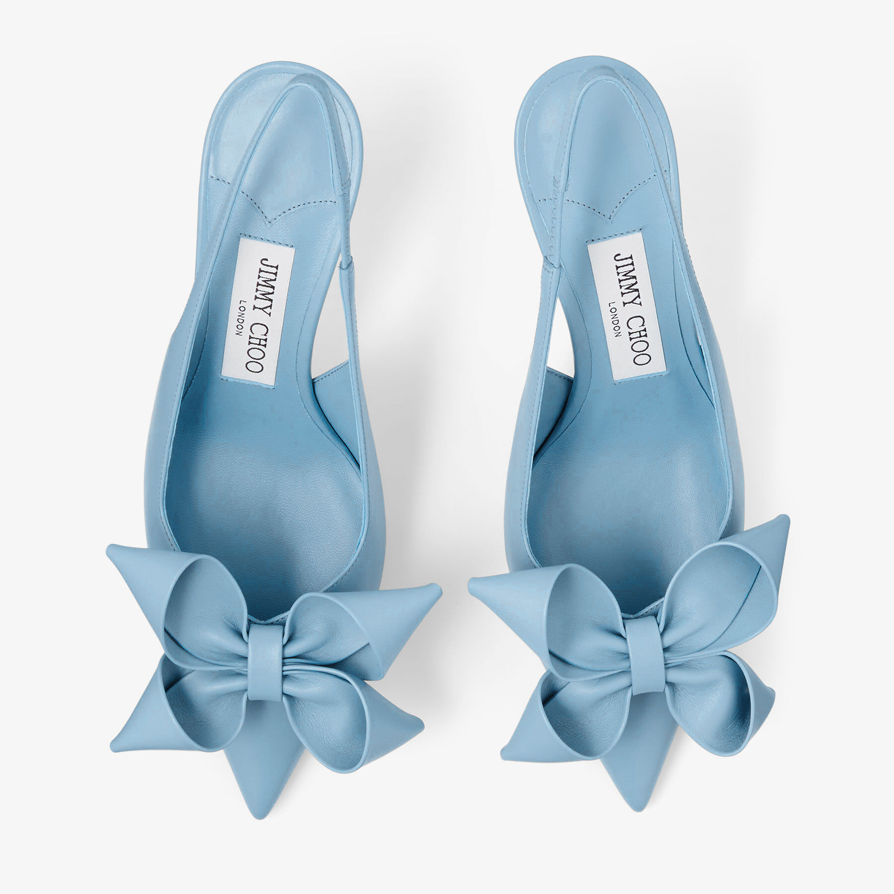 Staz Slingback 70 Dusty Blue Leather Pumps
