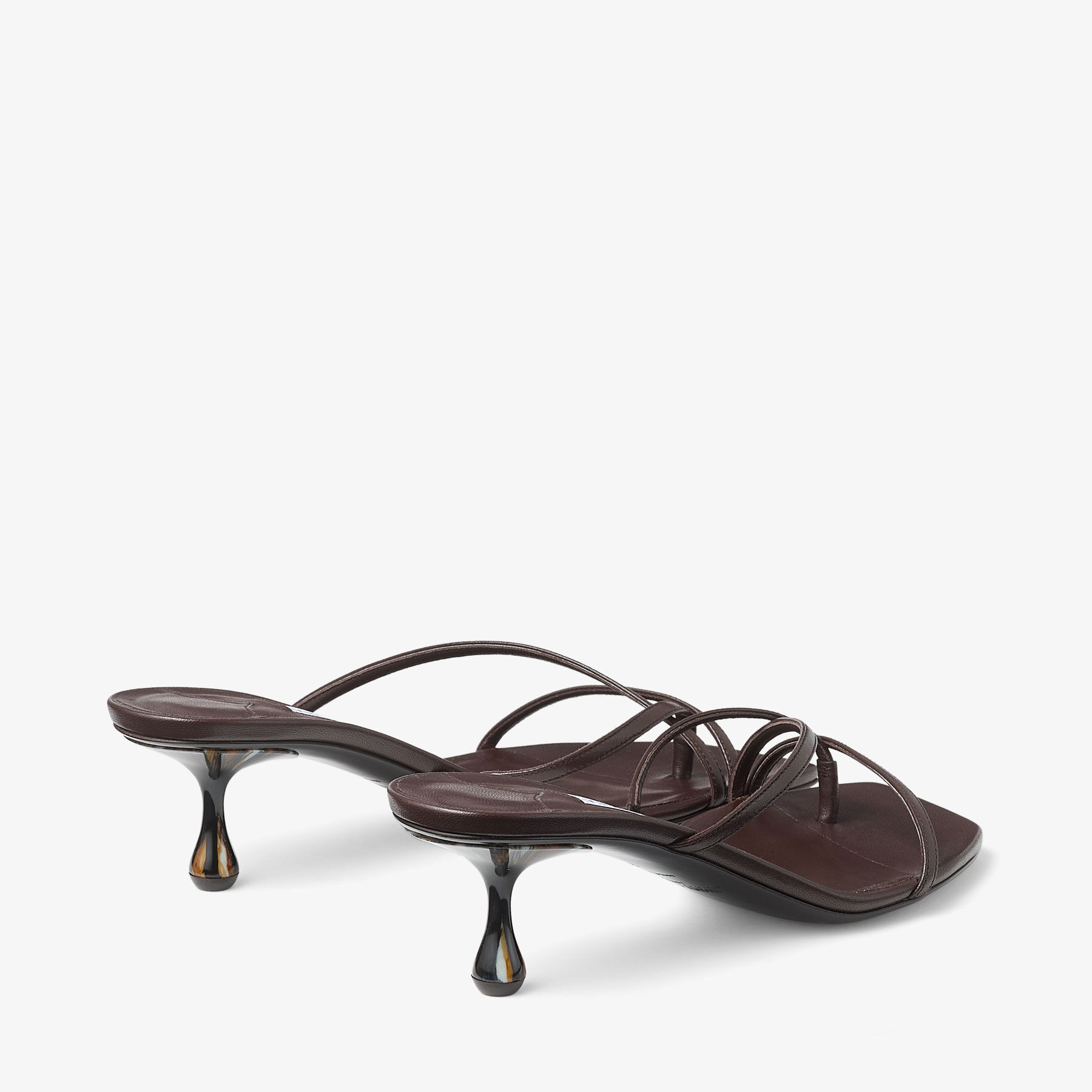 Etana Mule 50 Chocolate Leather Mules