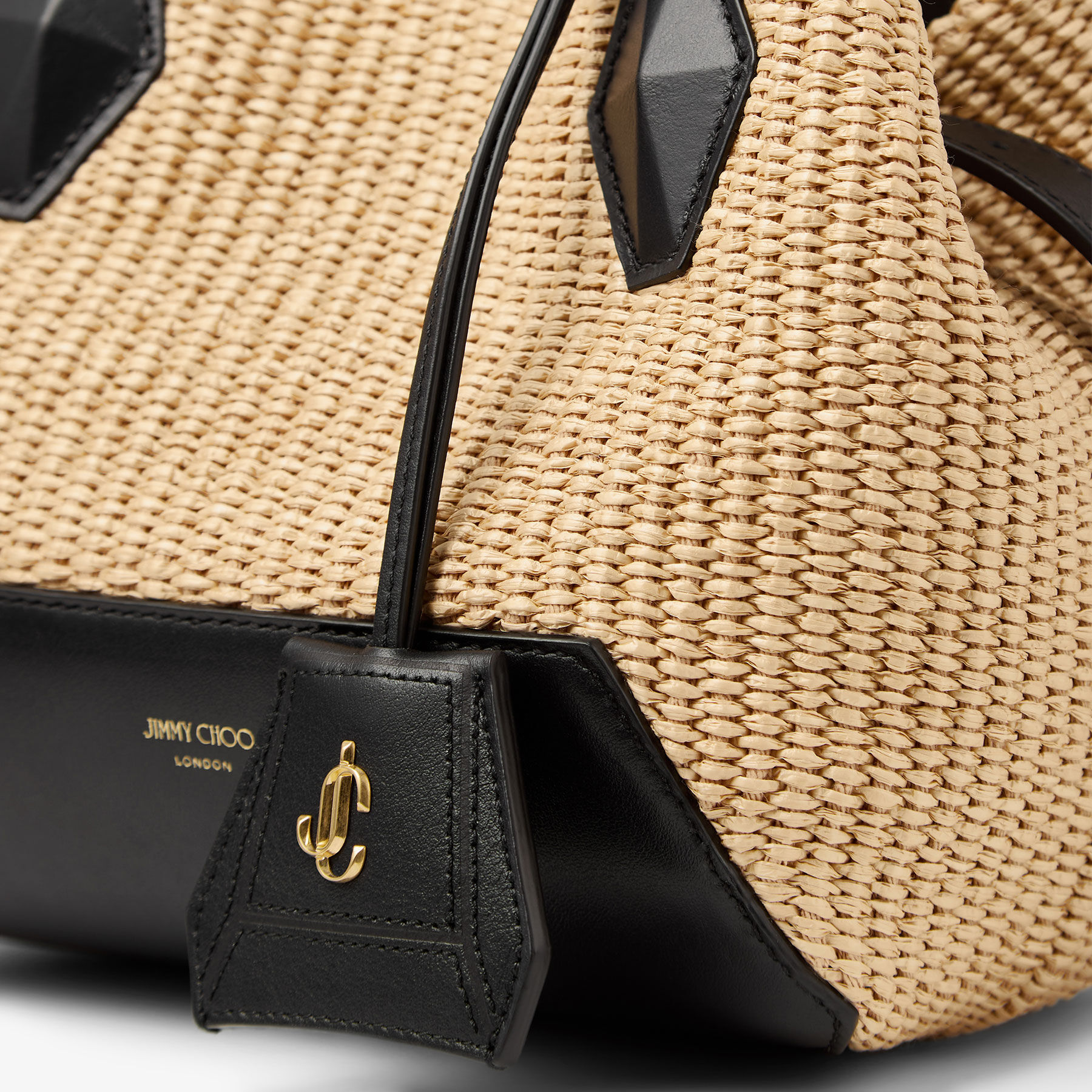 Diamond Tote S Natutal Raffia Tote Bag