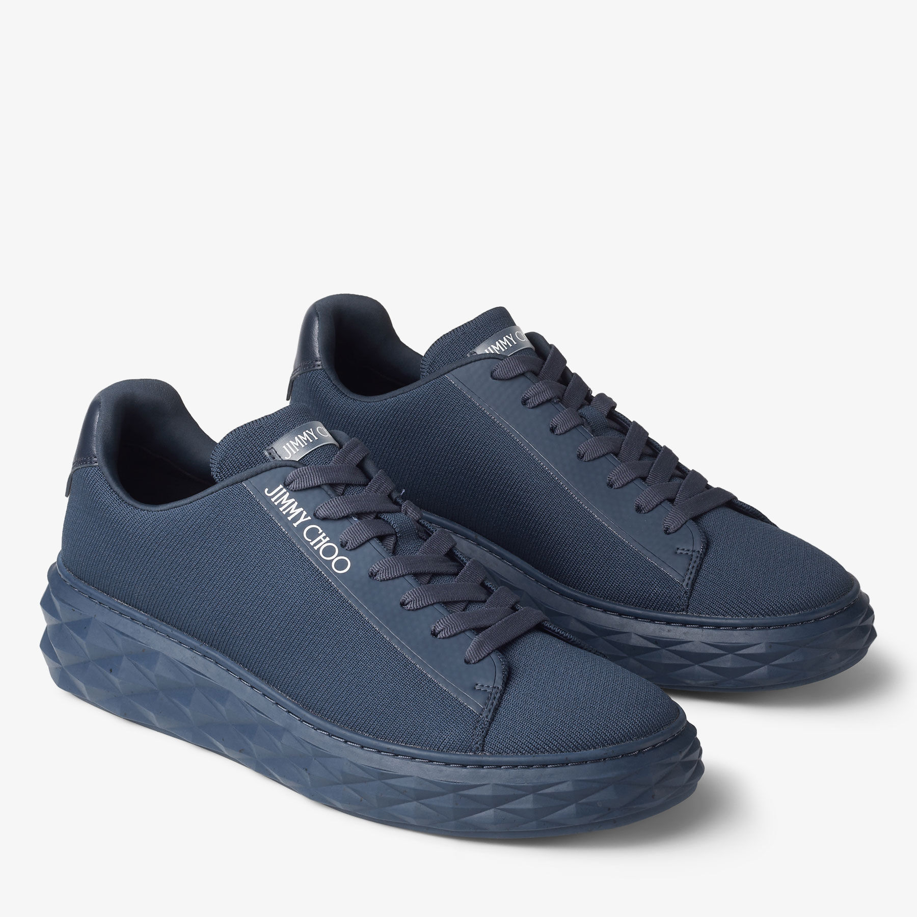 Diamond Light Maxi M Navy Knit Trainers