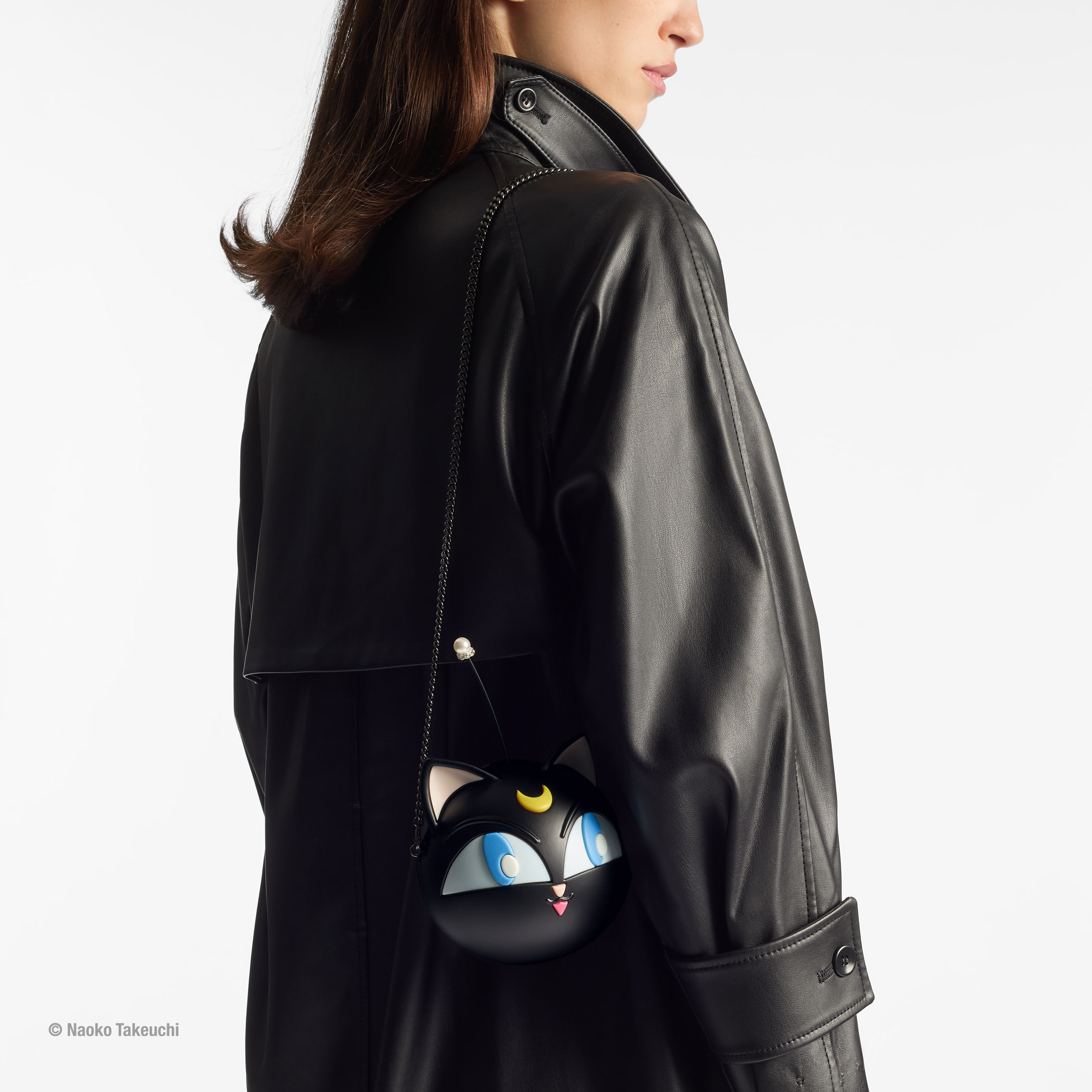 Luna-P Ball Minaudiere Clutch Black Plexi Clutch Bag
