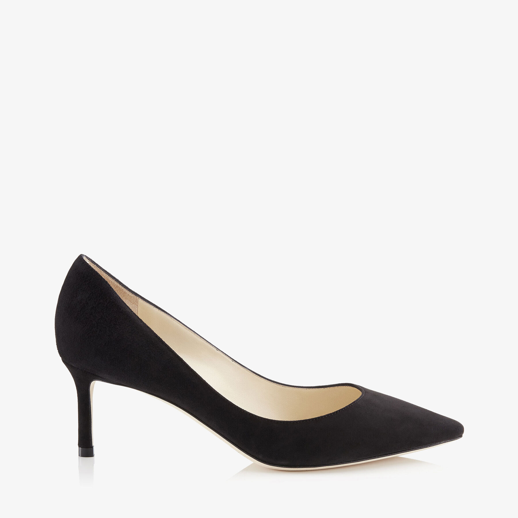 Romy 60 Black Suede Pointy Toe Pumps