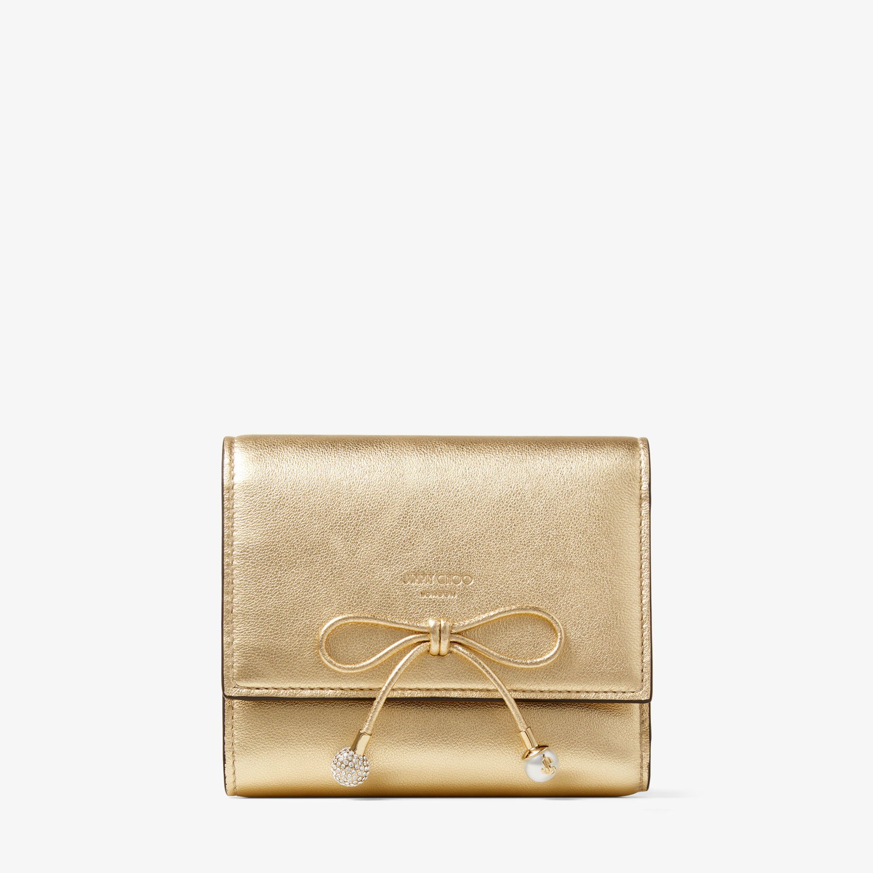Marinda Gold Metallic Nappa Leather Wallet