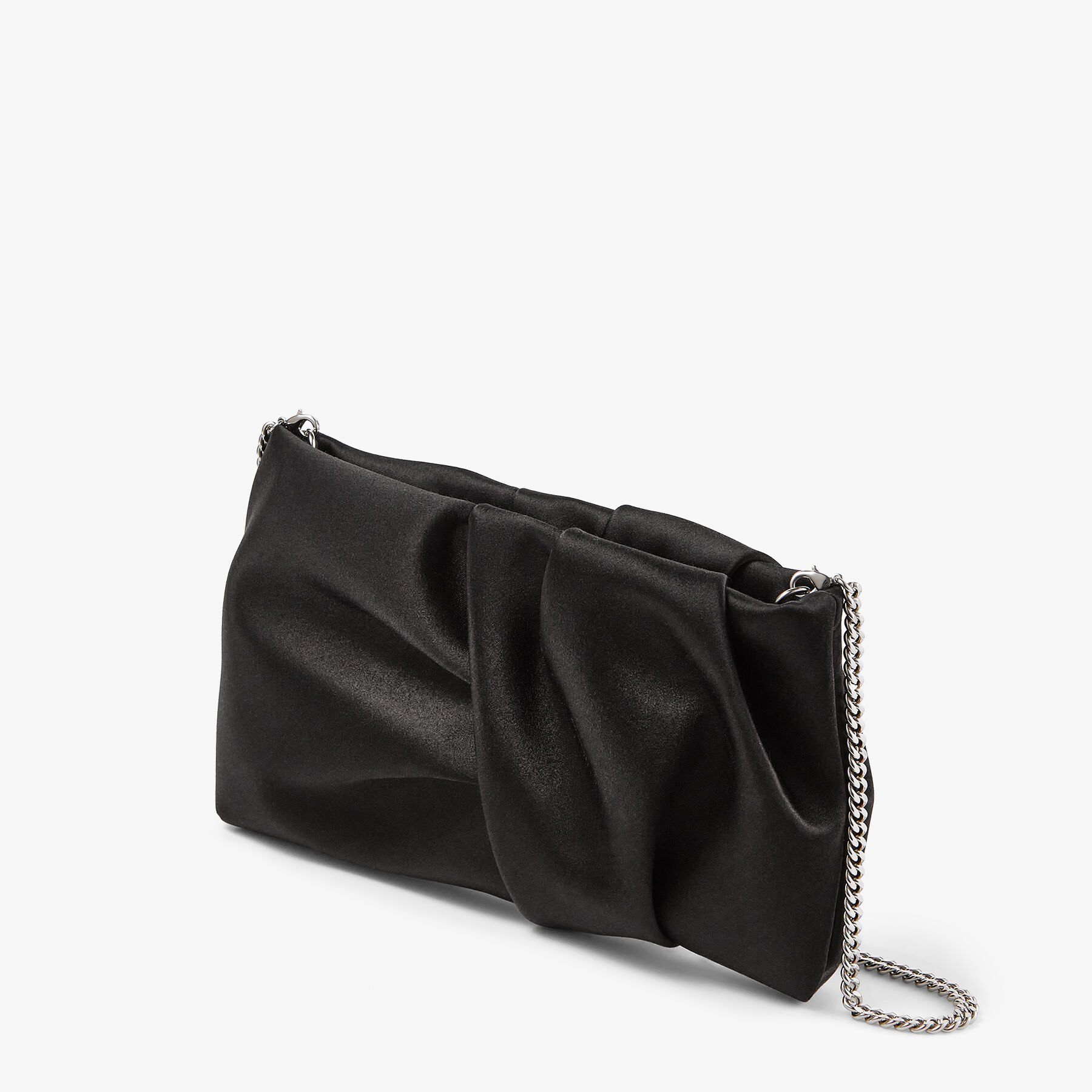 Bonny Clutch Black Satin Clutch Bag